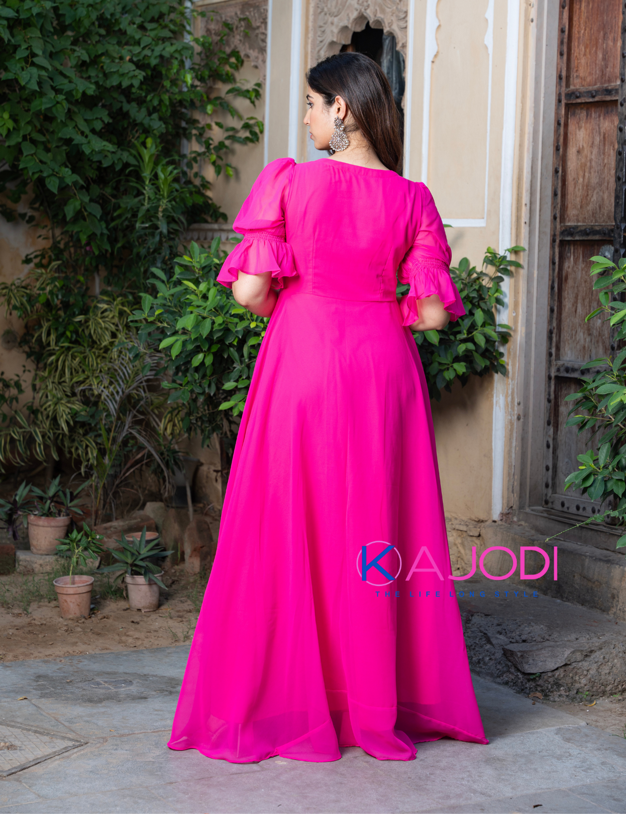Pink Gulabi Long Dress