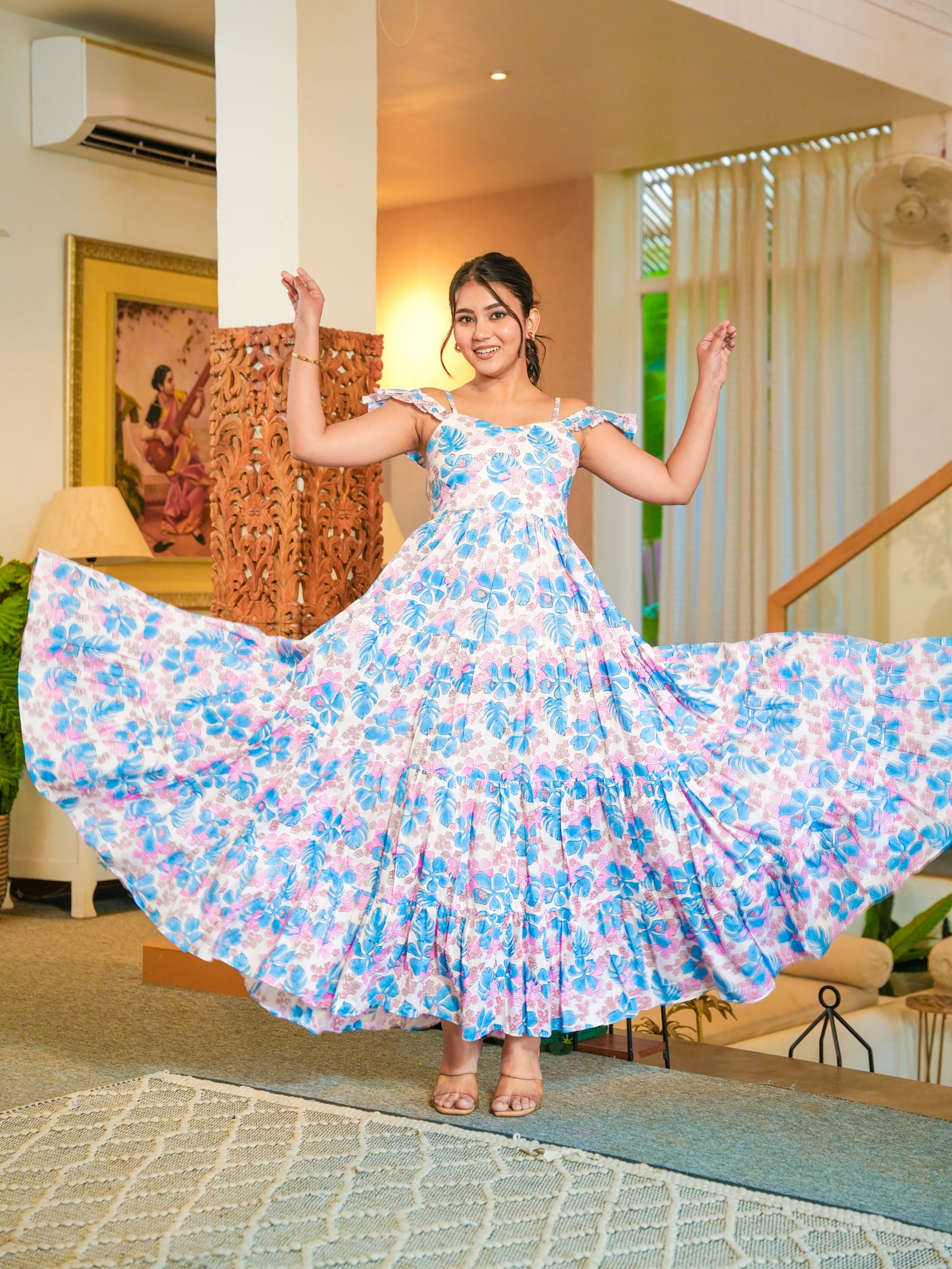 Heer Blue Long Dress