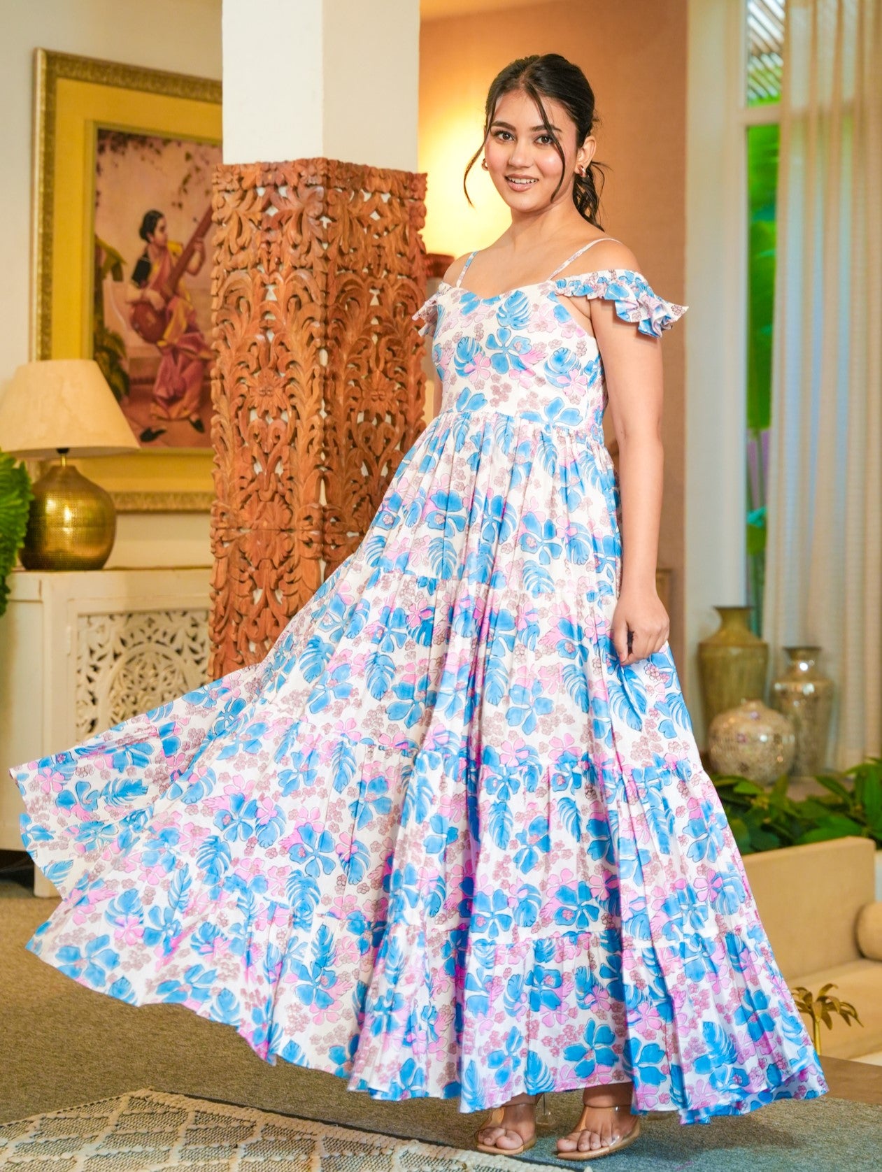 Heer Blue Long Dress