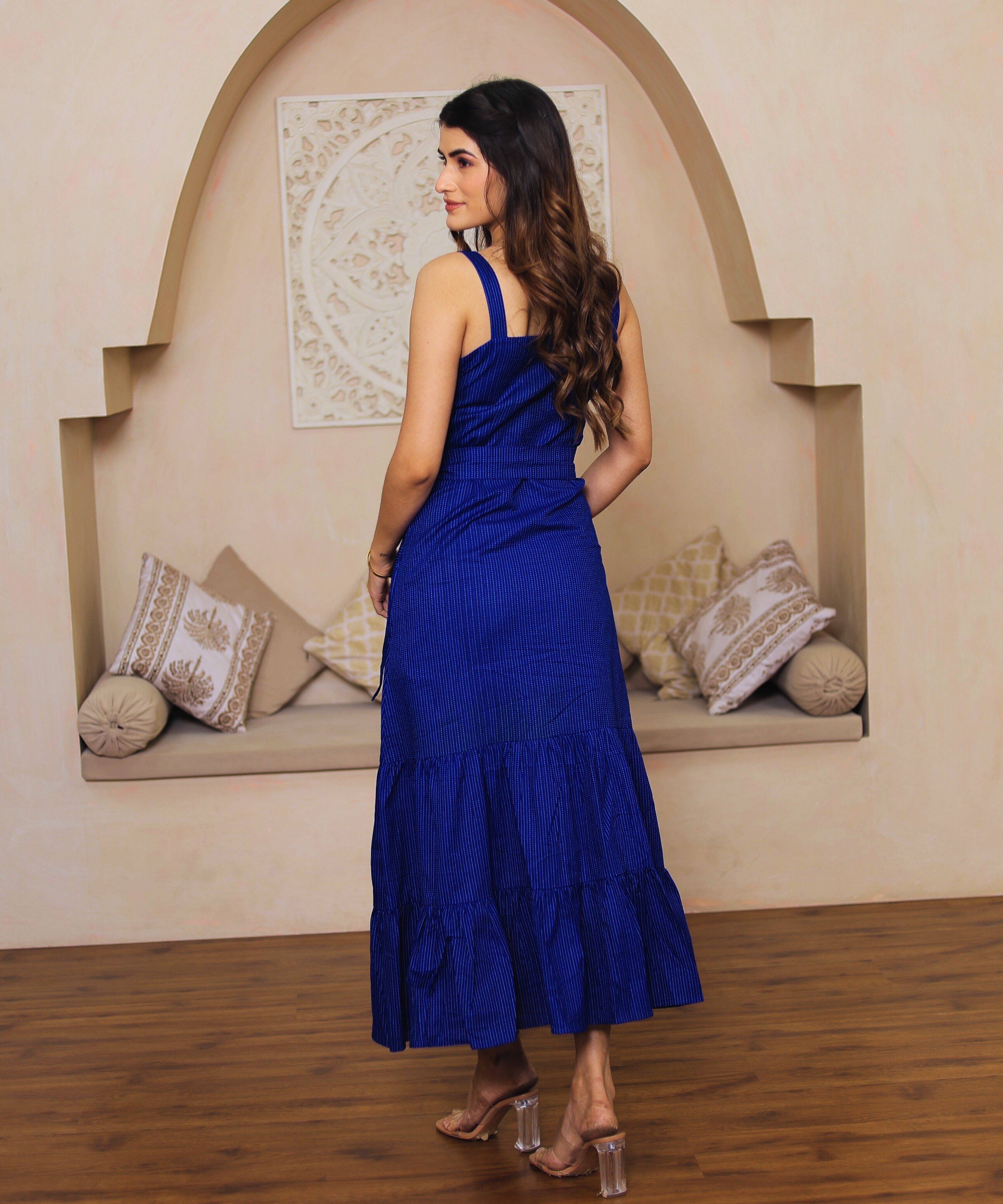 Dazzling in Blue Dress