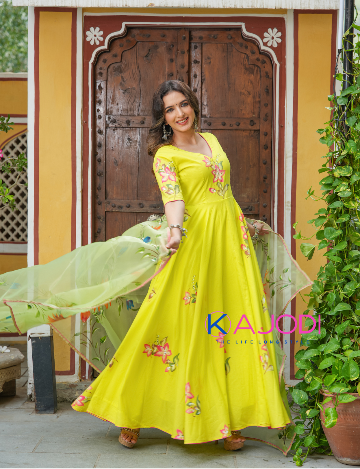 Lammy cotton hand painted suits Set