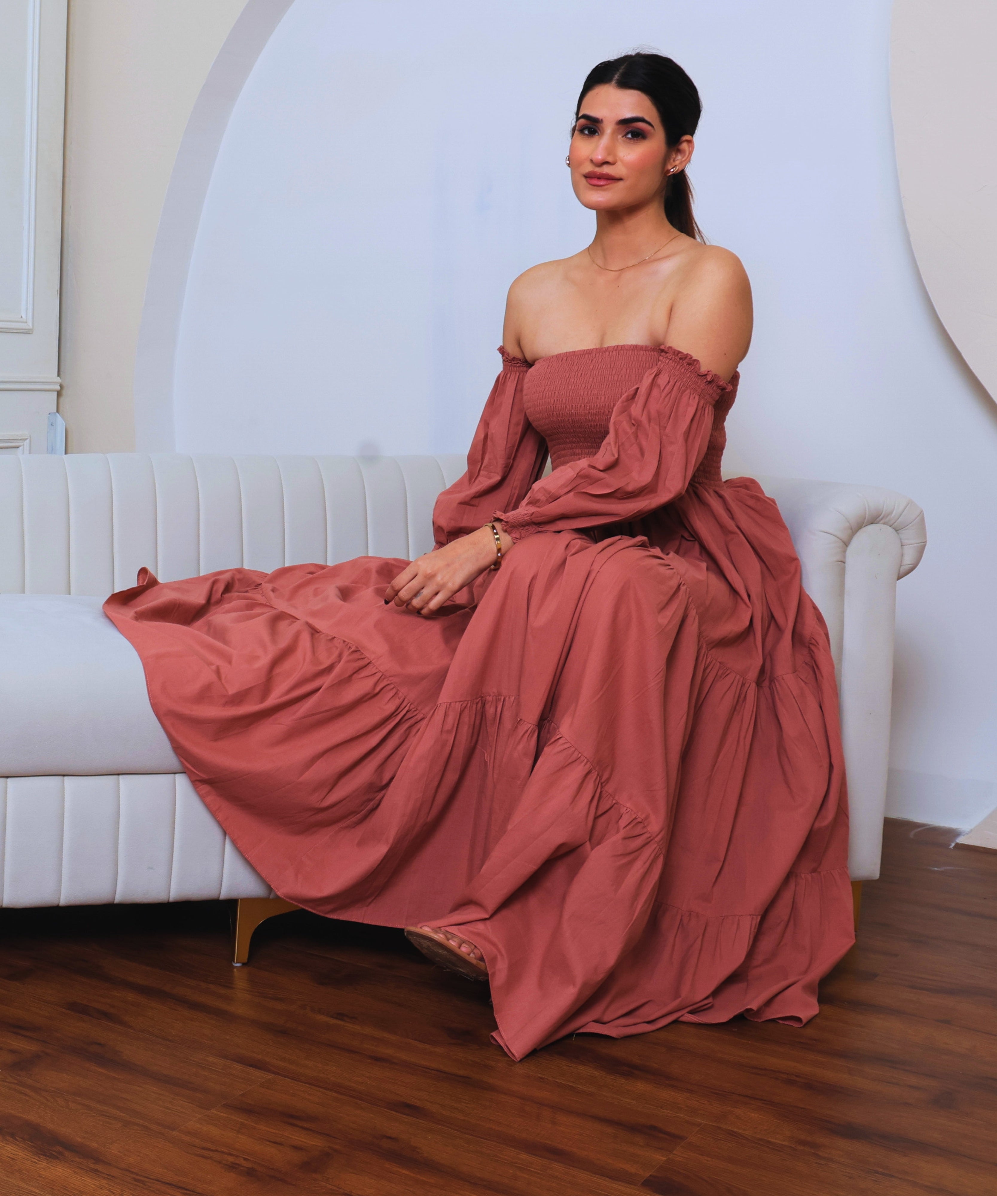 Pretty Rose Stripless Dress