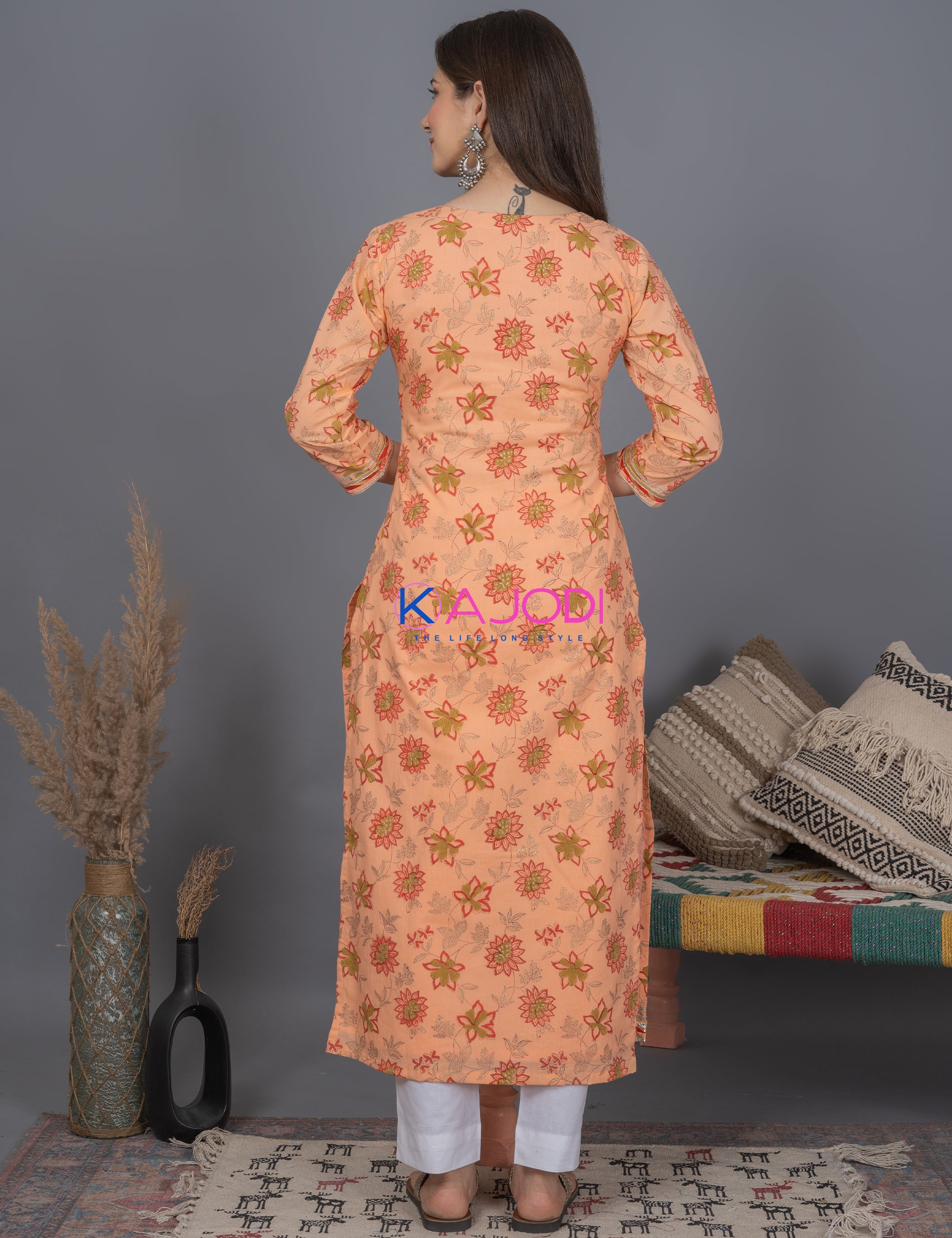 Rangoli Cotton Kurta Set