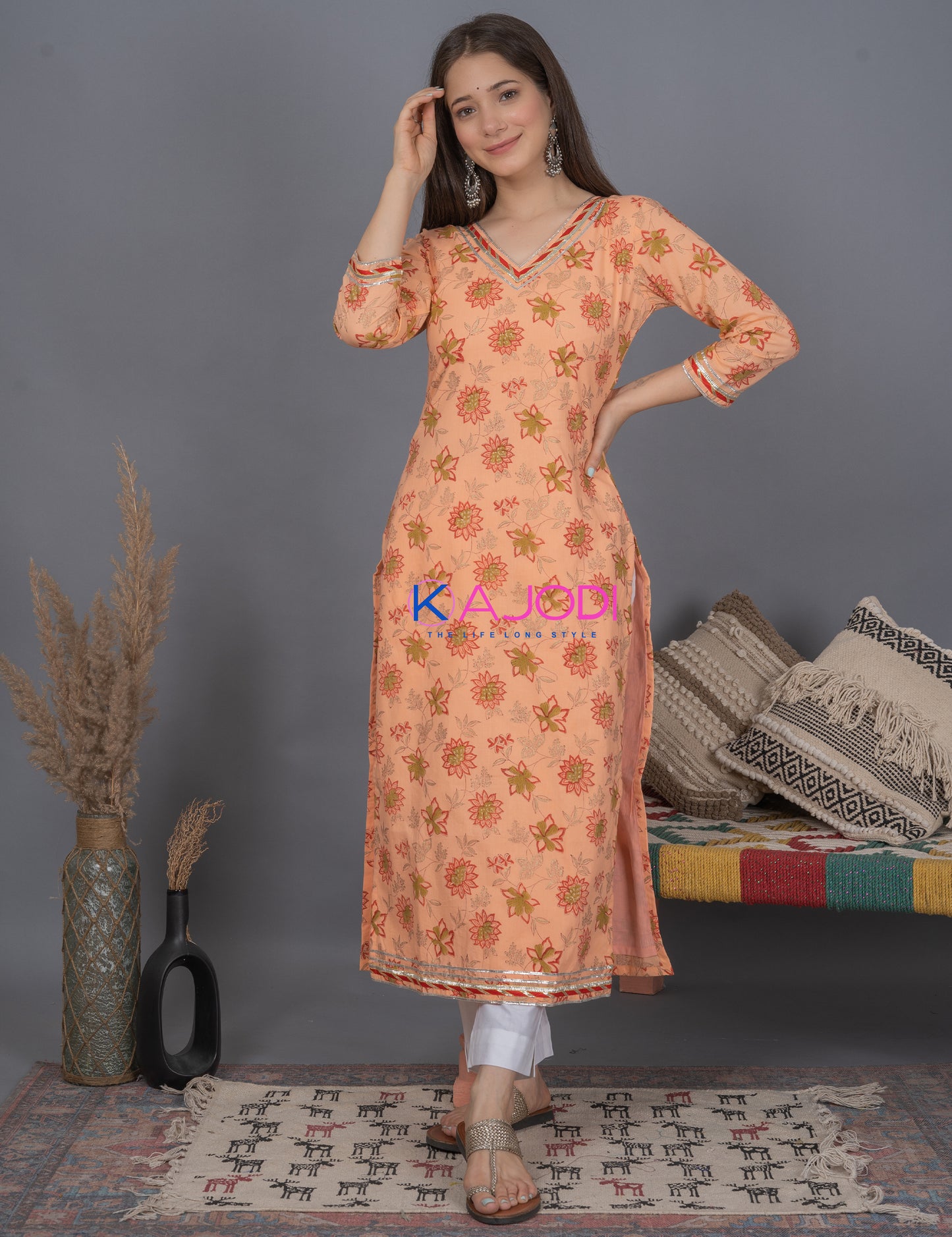 Rangoli Cotton Kurta Set