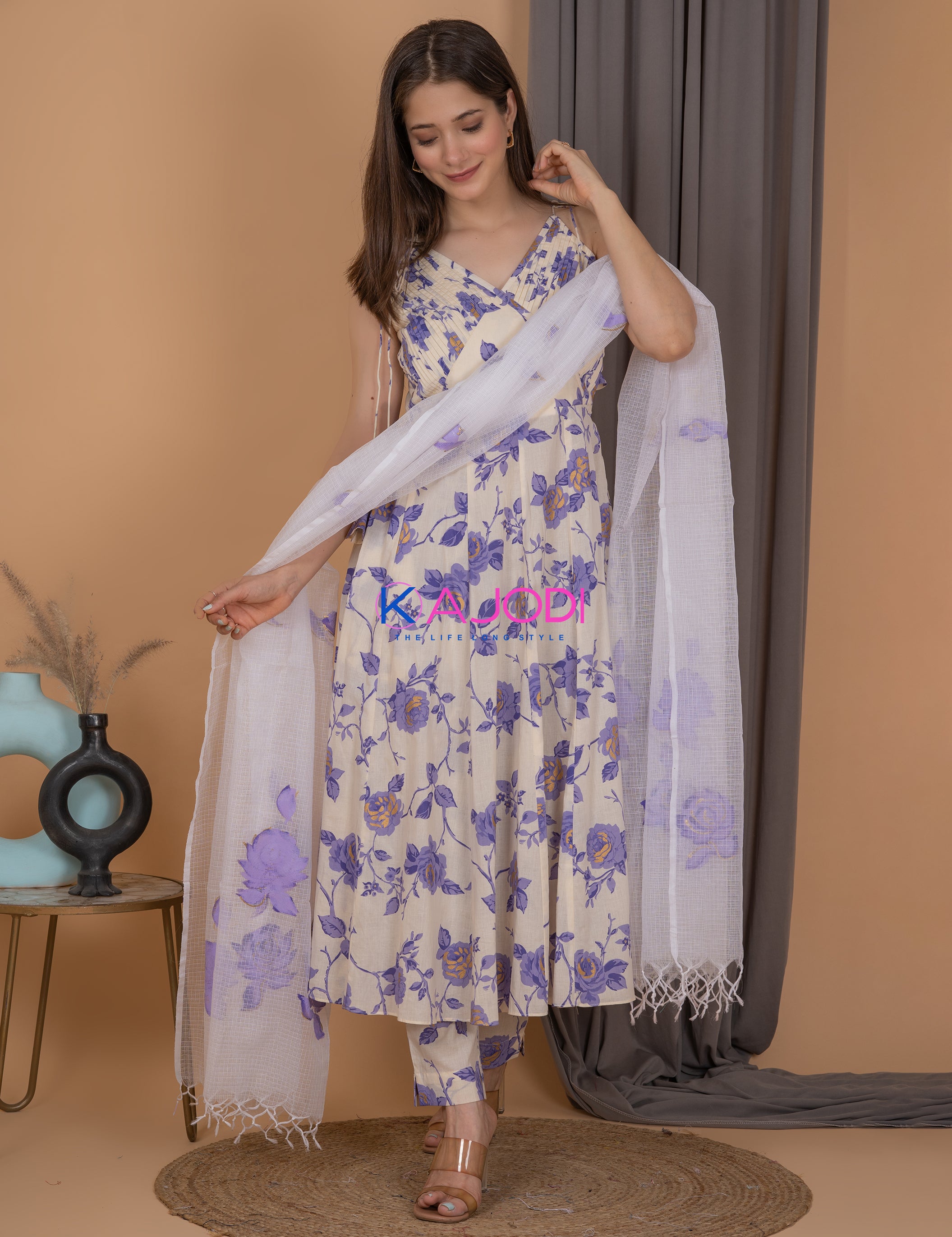 Mahak Purple Golden Buta Suit Set