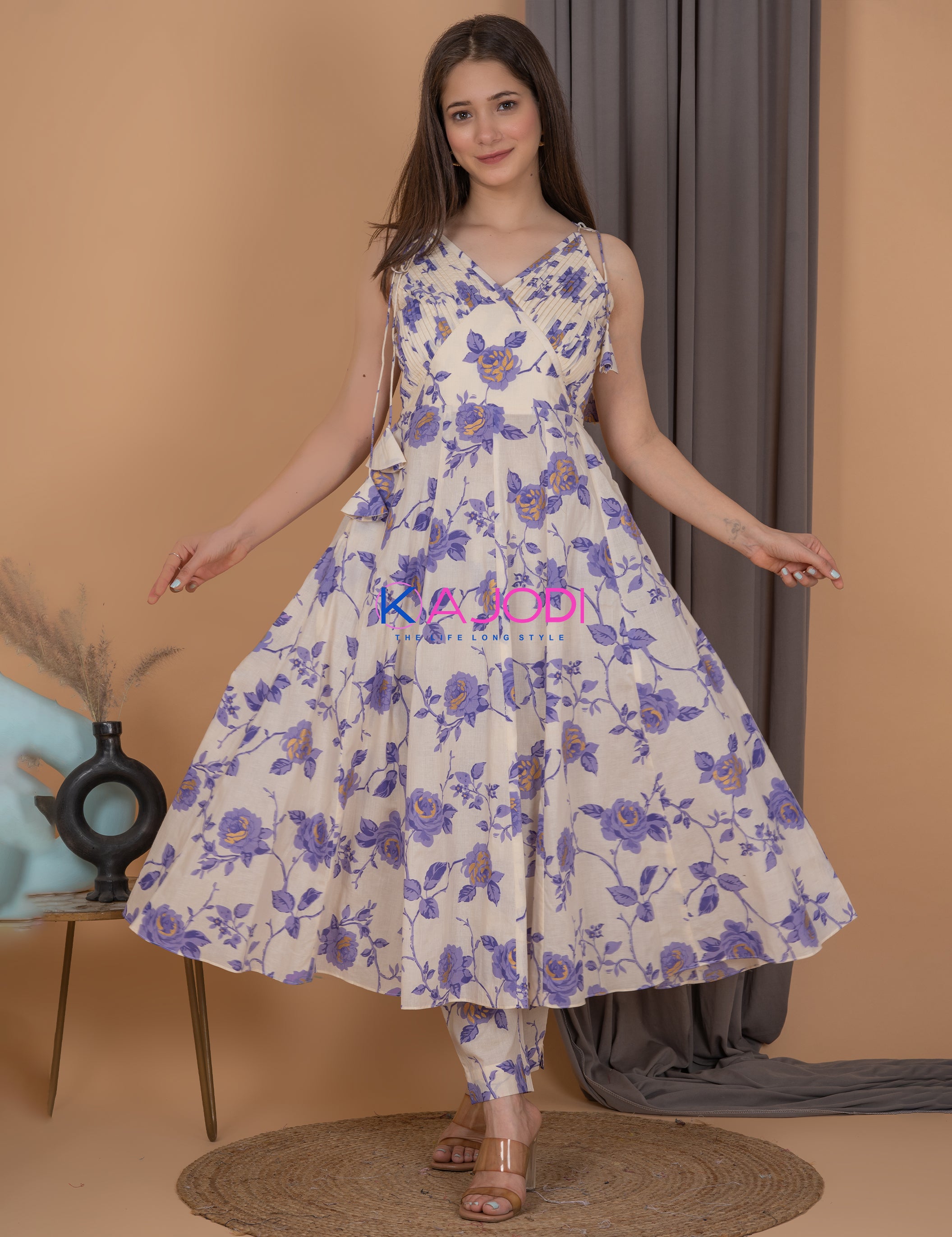 Mahak Purple Golden Buta Suit Set