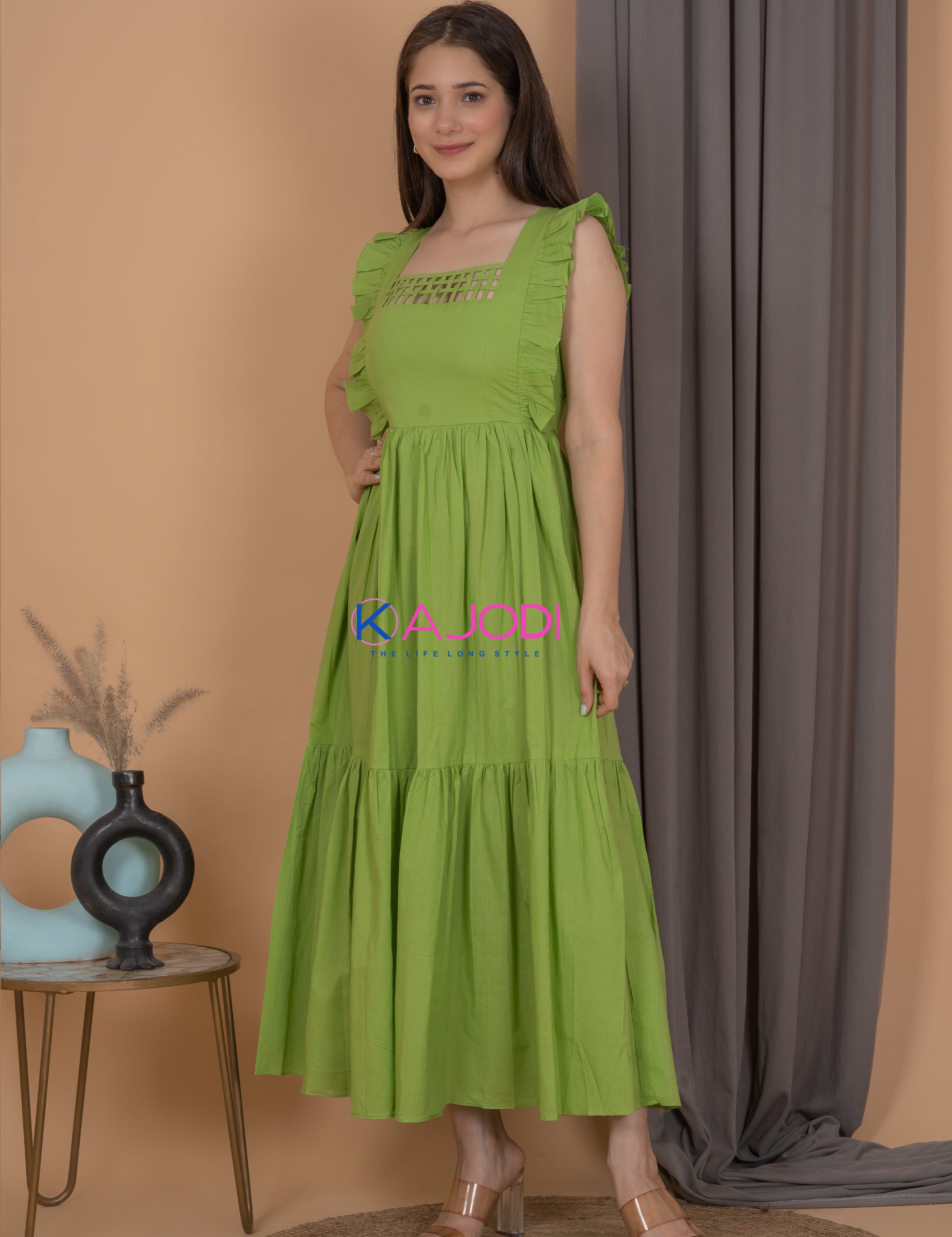 Celina Green Dress