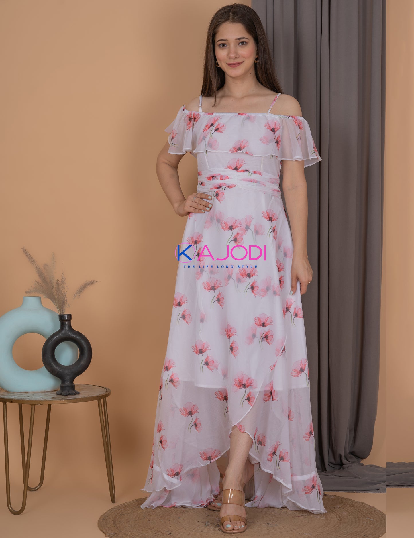 Femina Chiffon Long Dress.