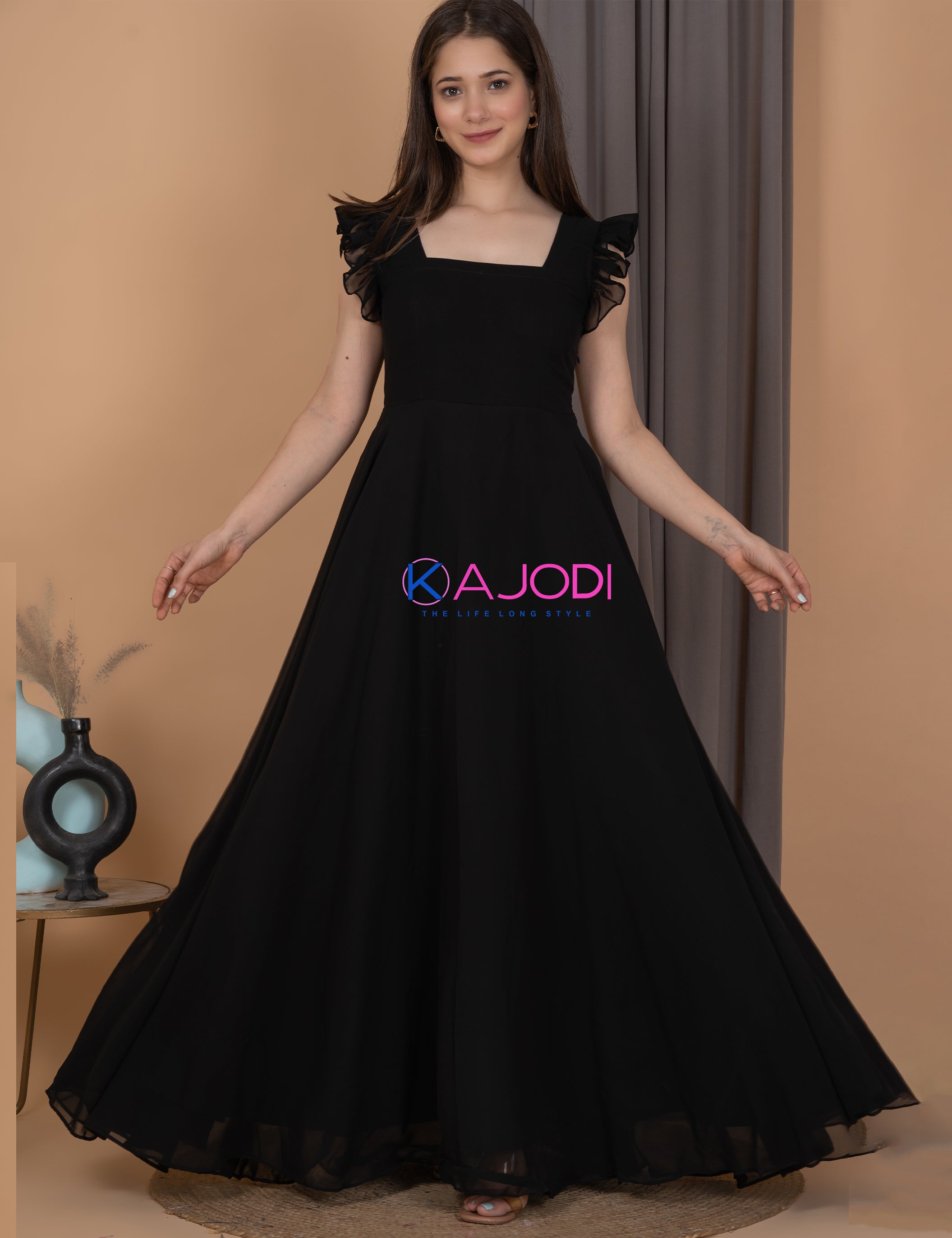 Sparkly Black Long Dress.