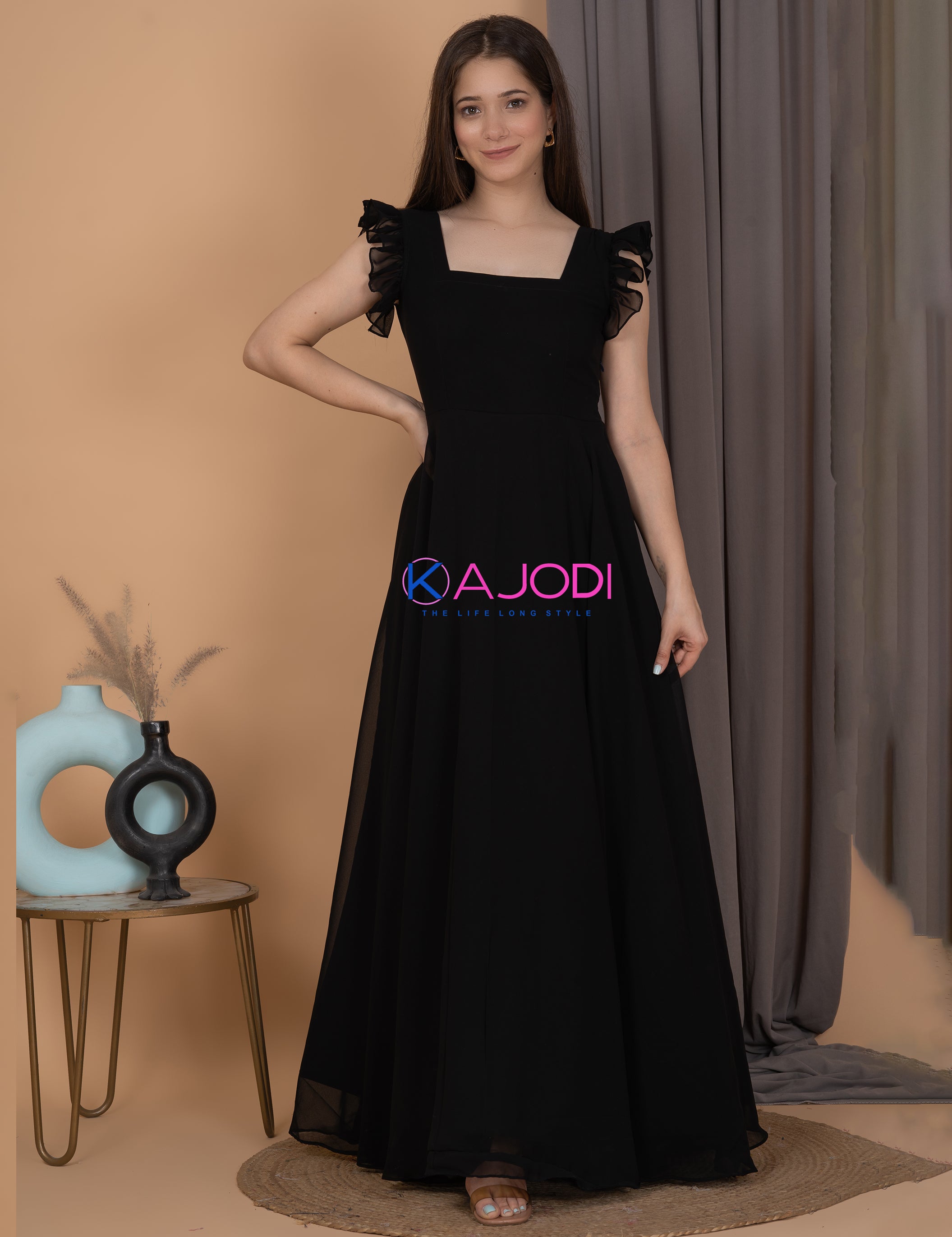 Sparkly Black Long Dress.
