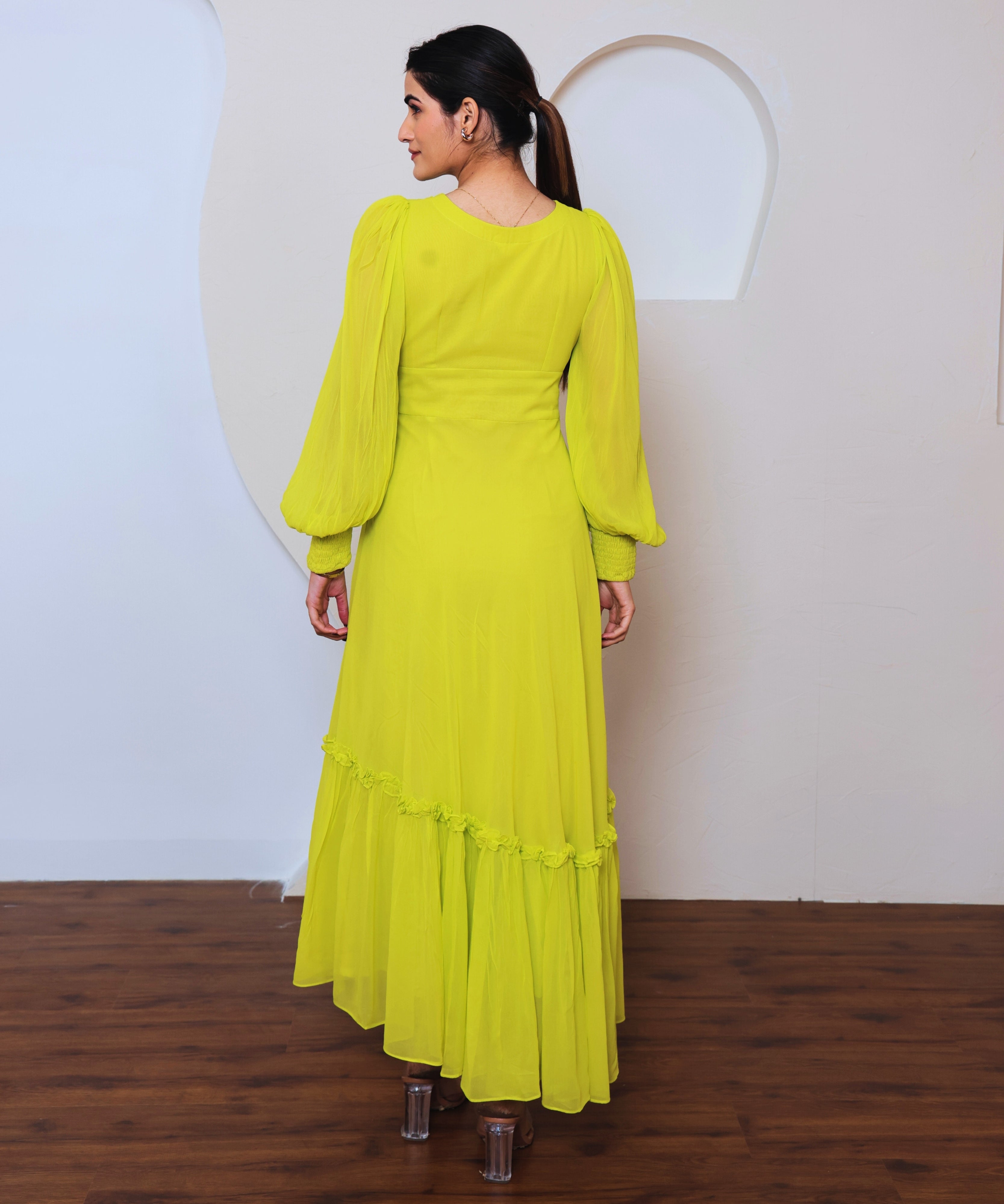 Lemon Cozy Long Dress