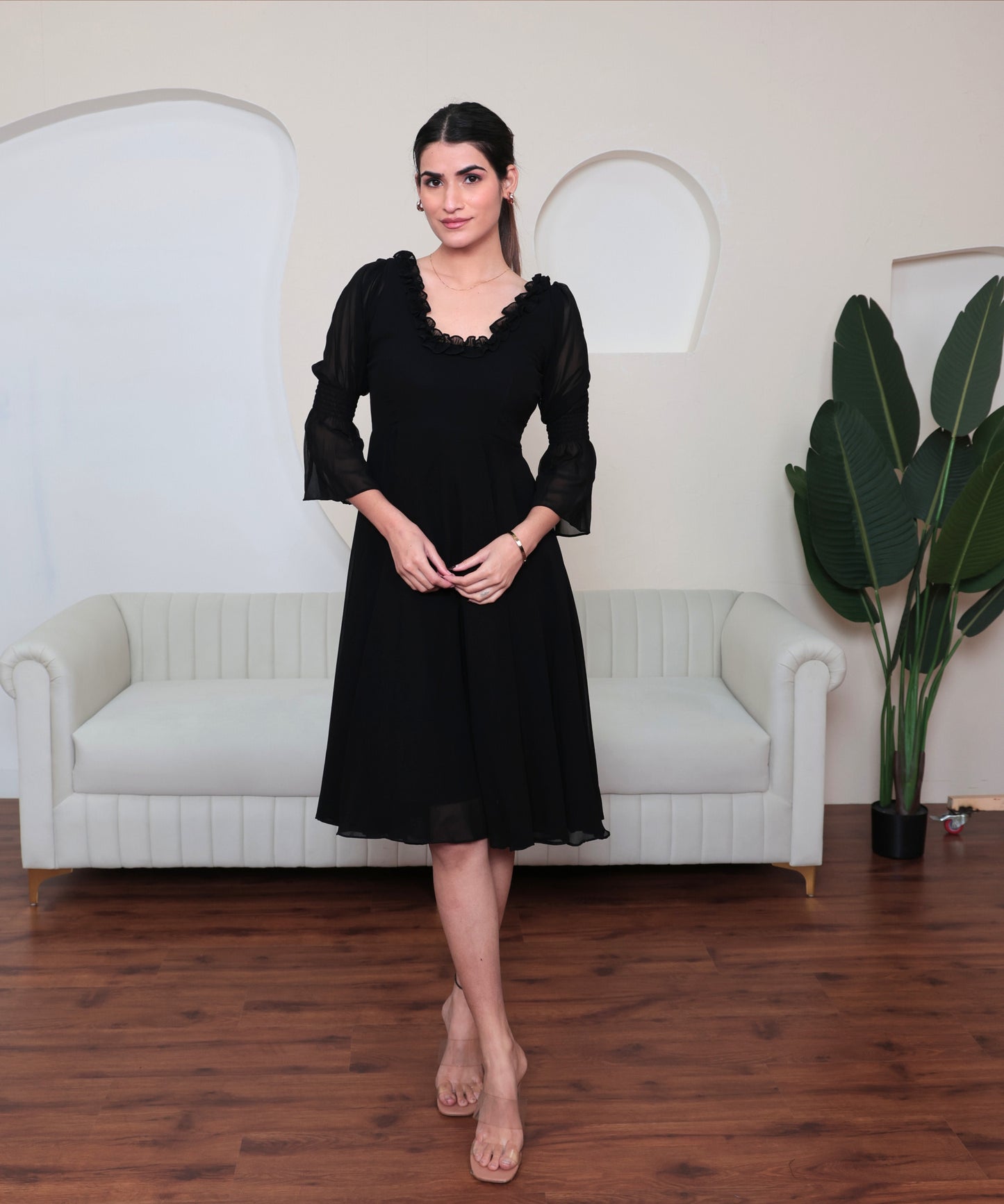 Gargi Spark Black Dress