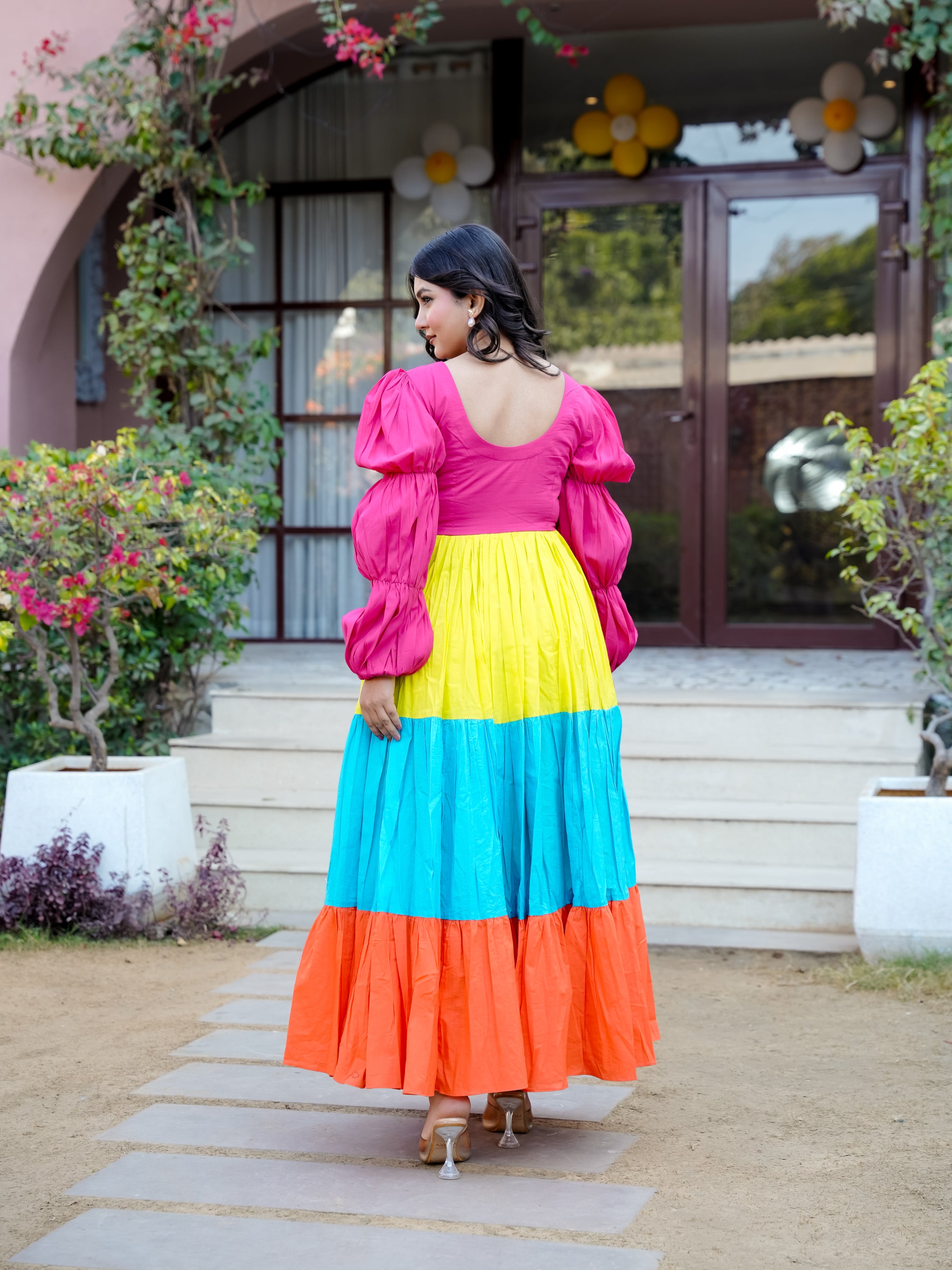 Rainbow Ball Gown Dress
