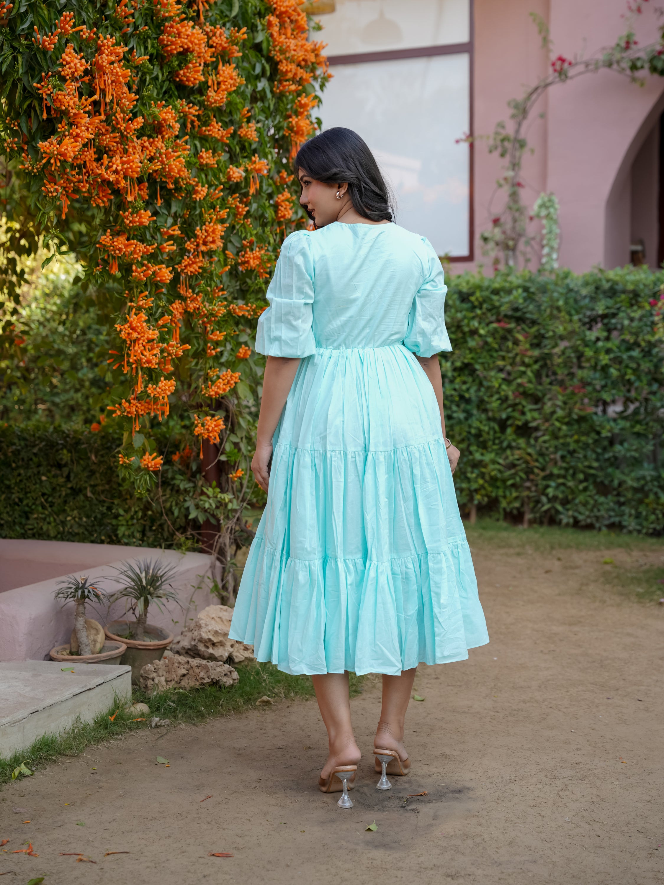 Mansi Cotton Midi Dress