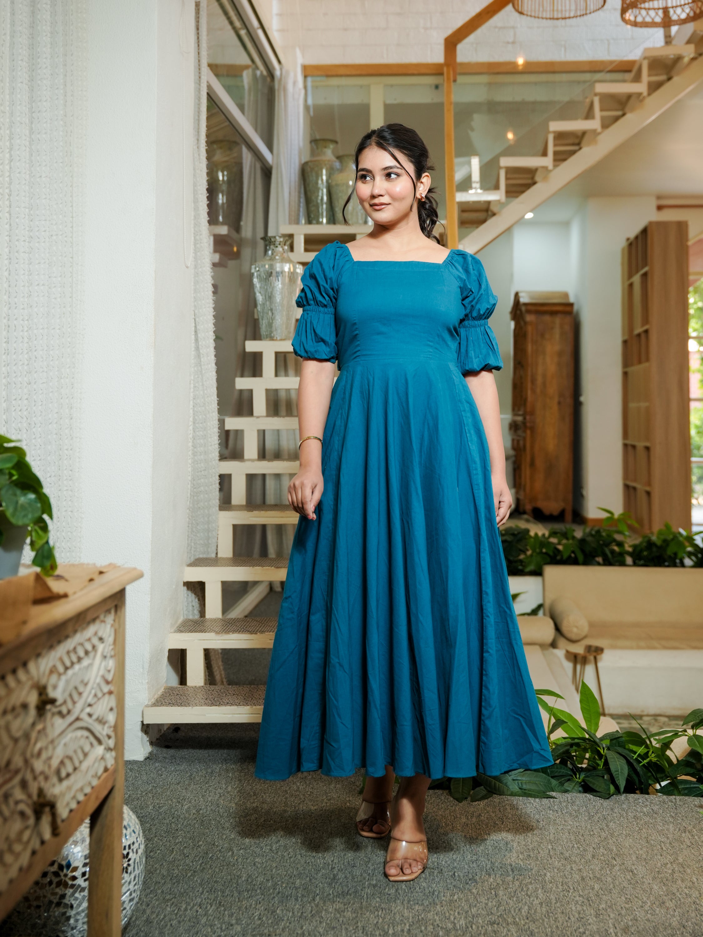 Twic Looks Tie Cotton Dress