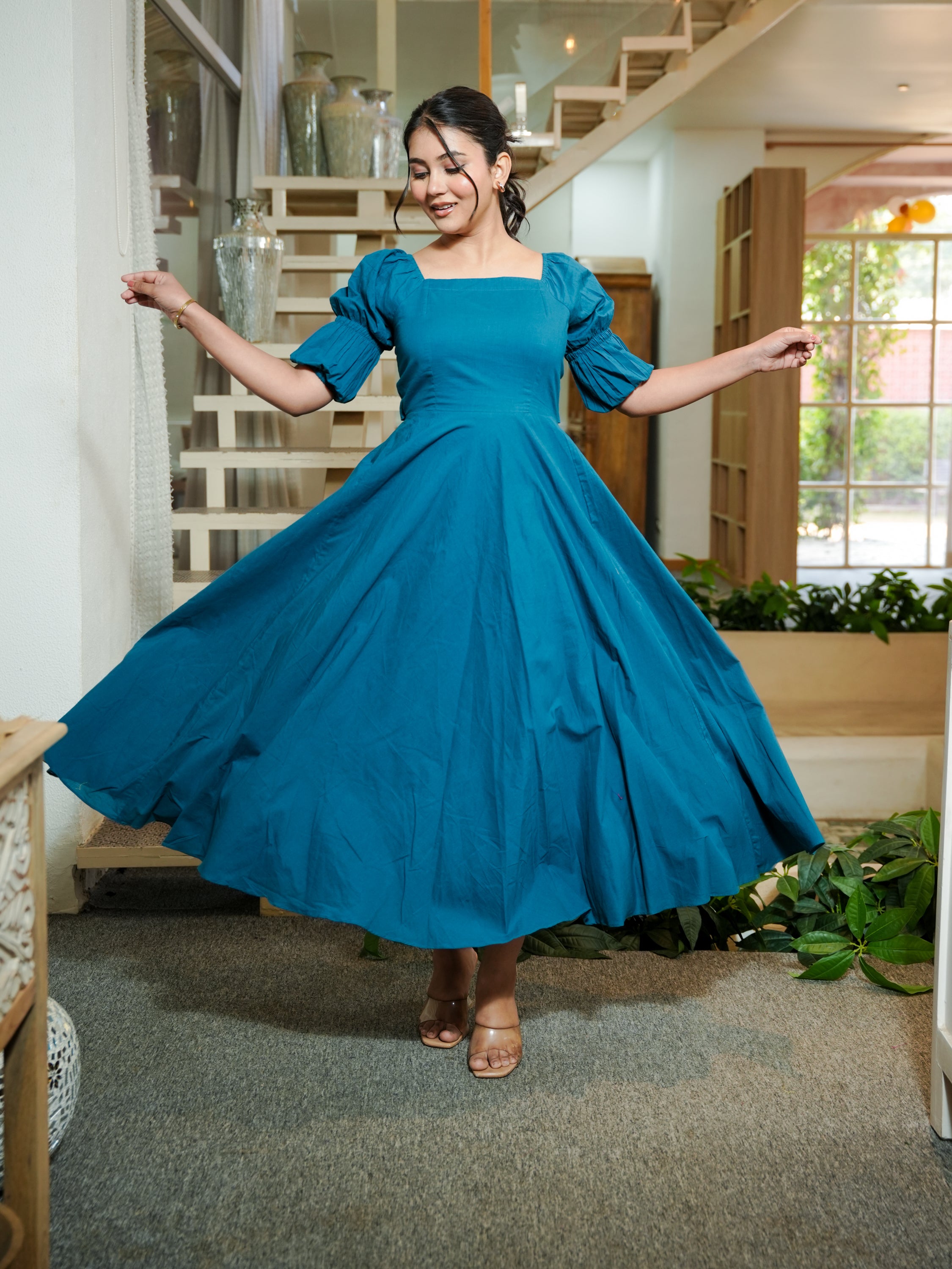 Twic Looks Tie Cotton Dress