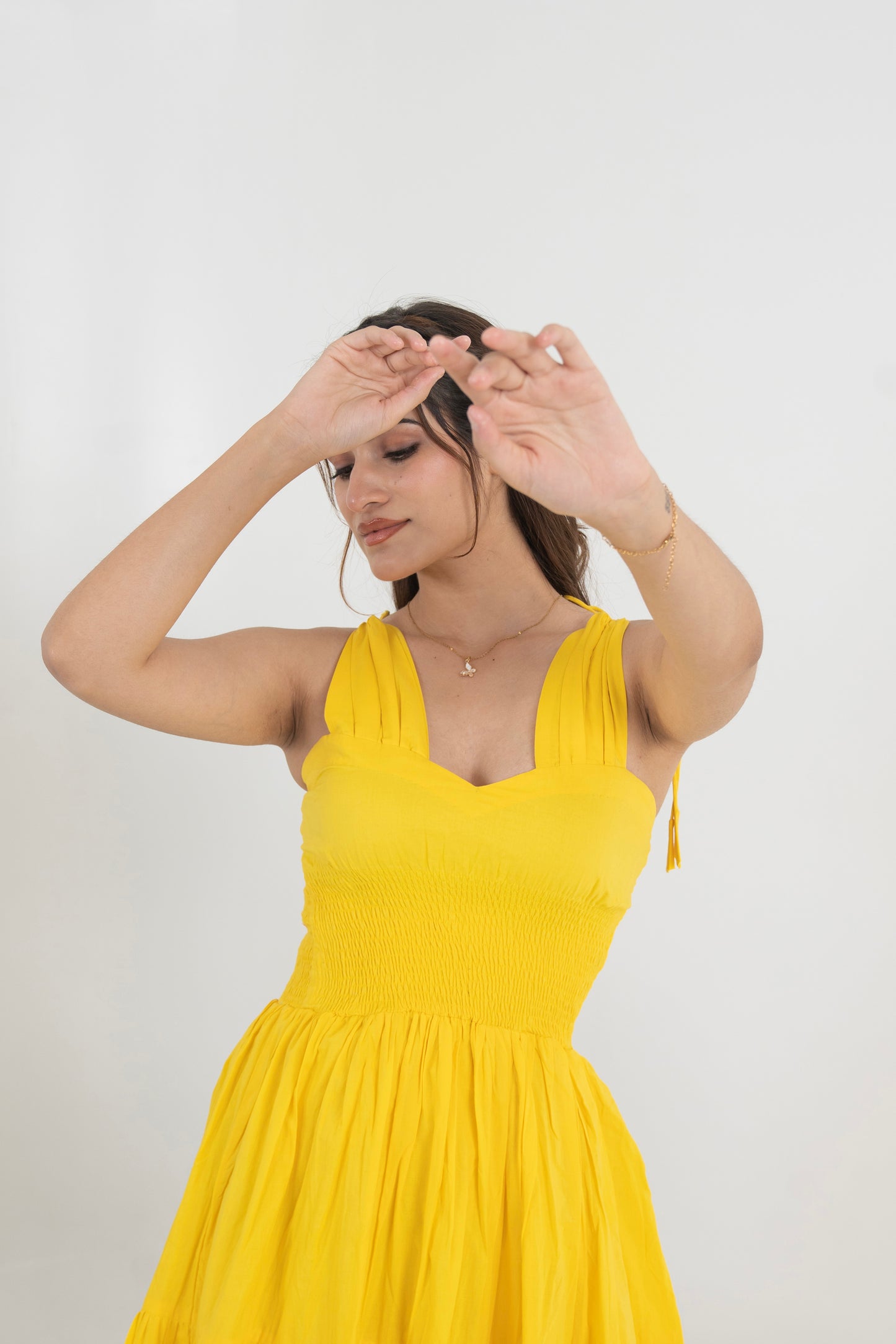 Yellow Short Tier Dress