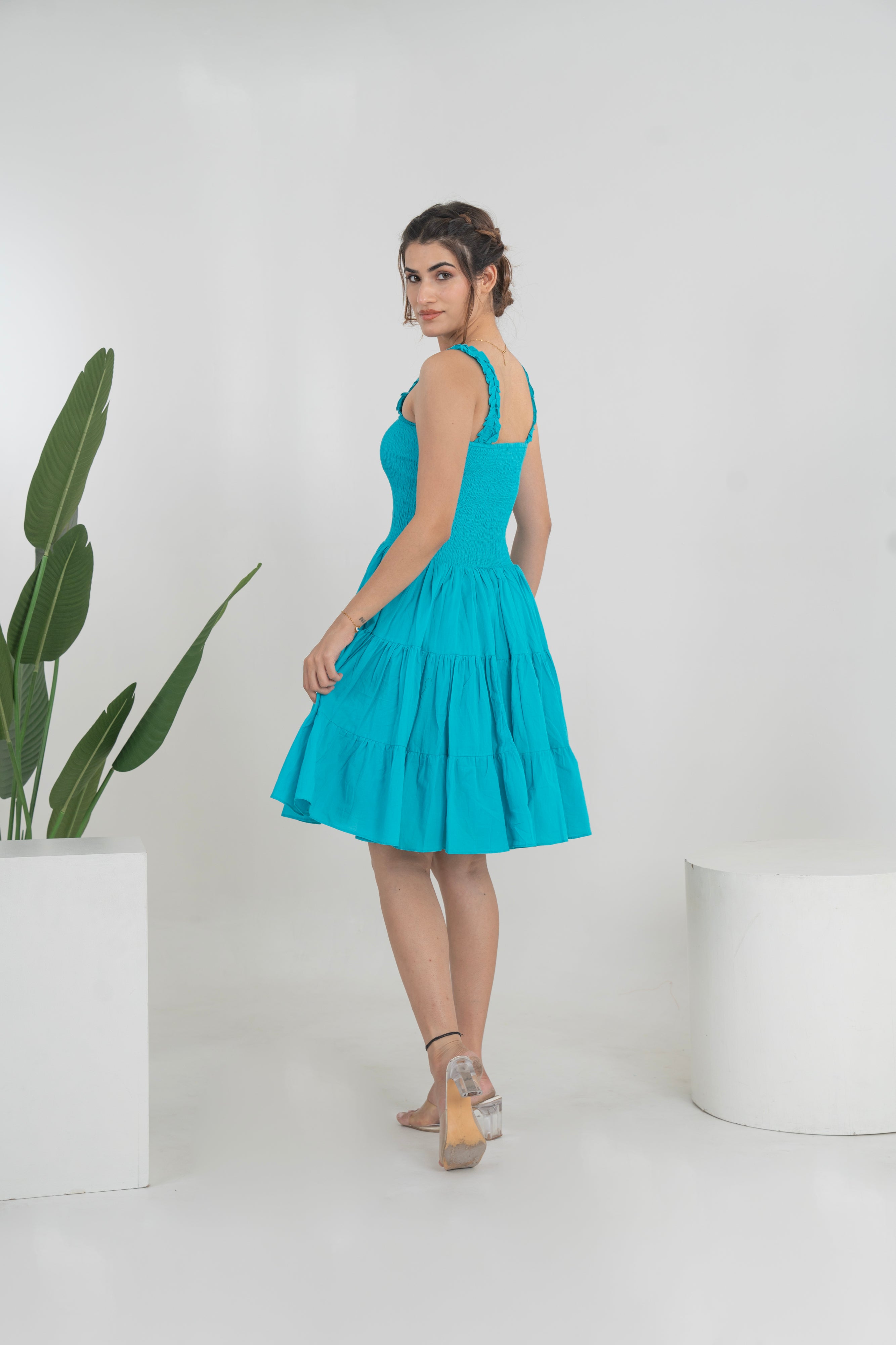 Tiya Cotton Short Dress