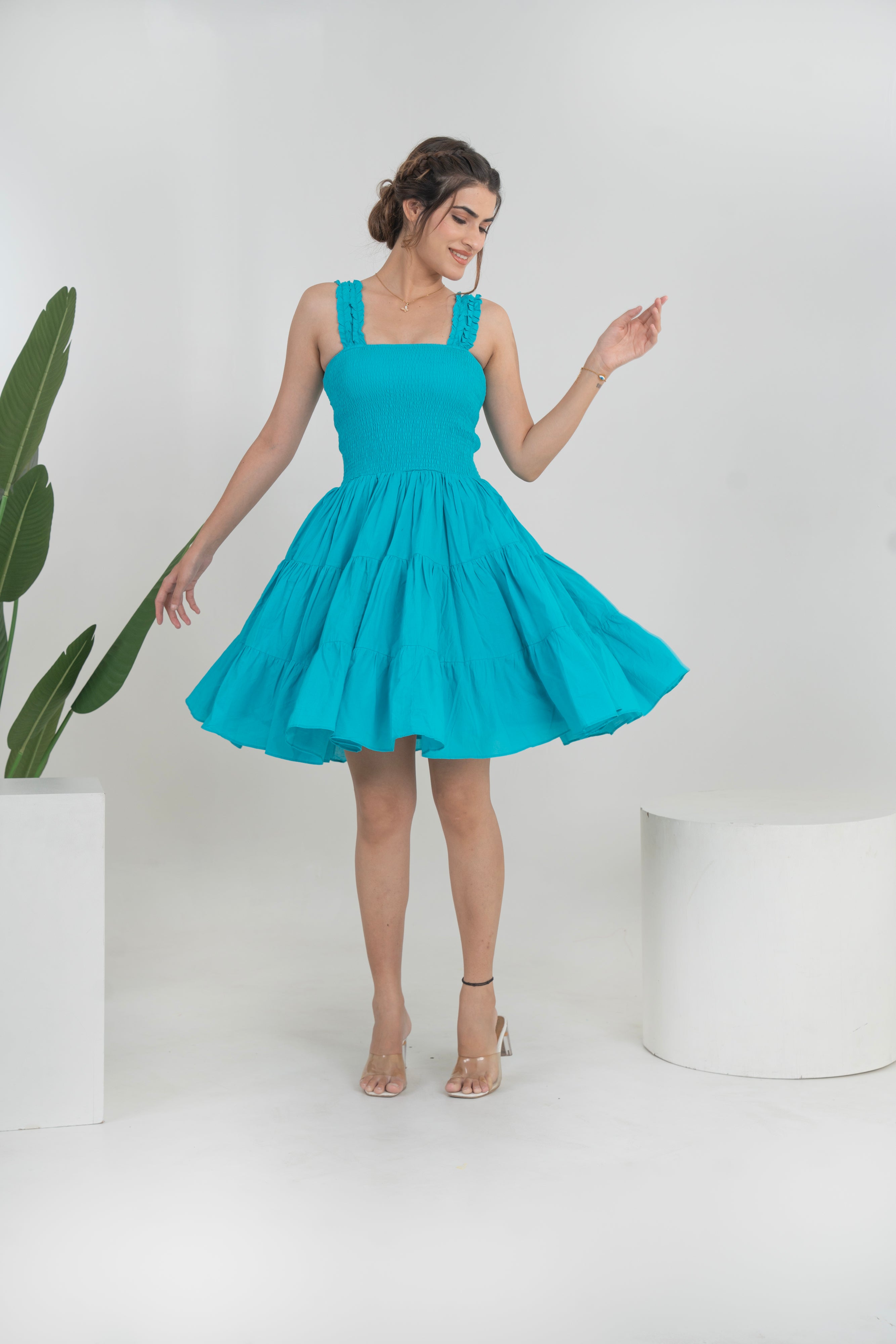 Tiya Cotton Short Dress