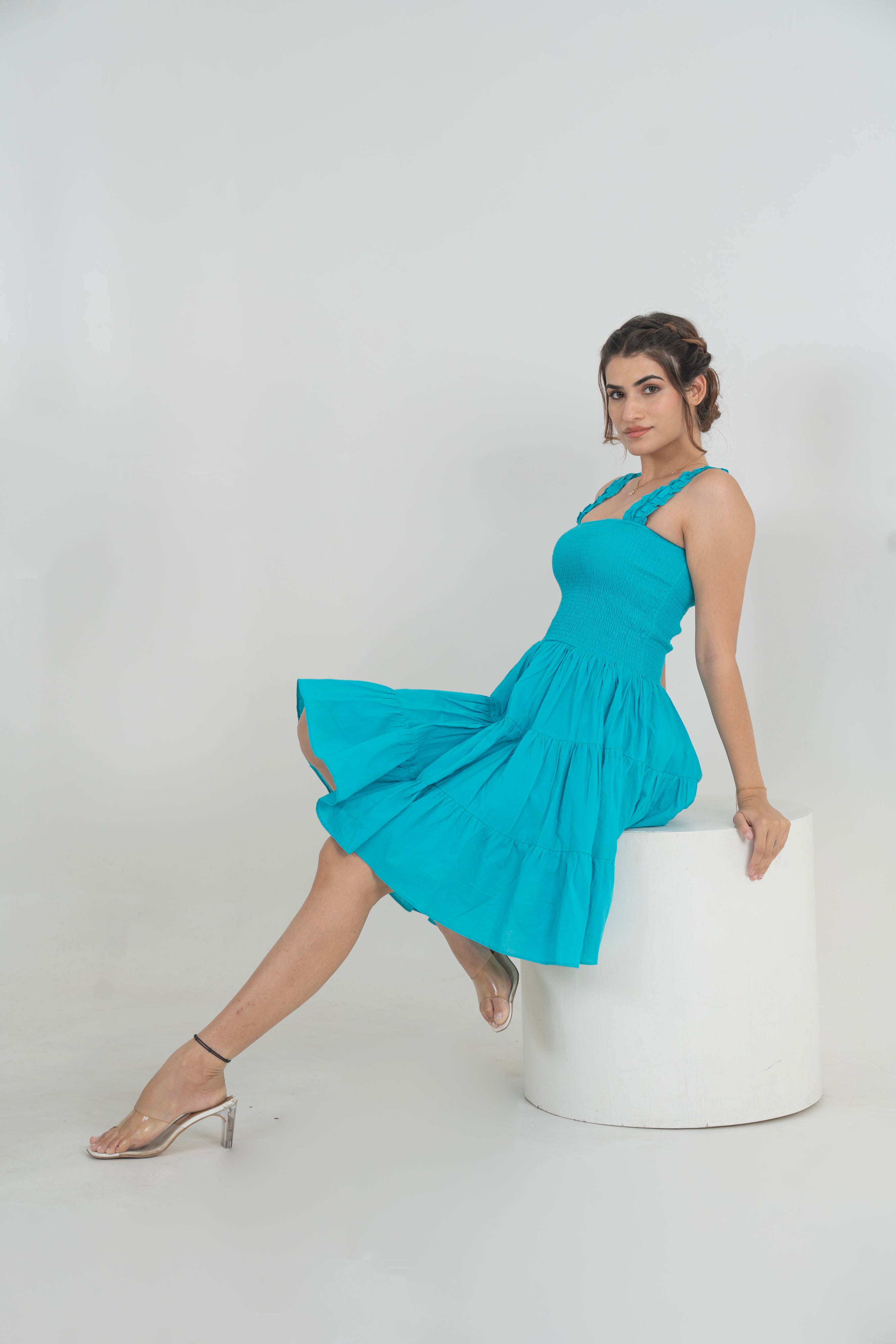 Tiya Cotton Short Dress