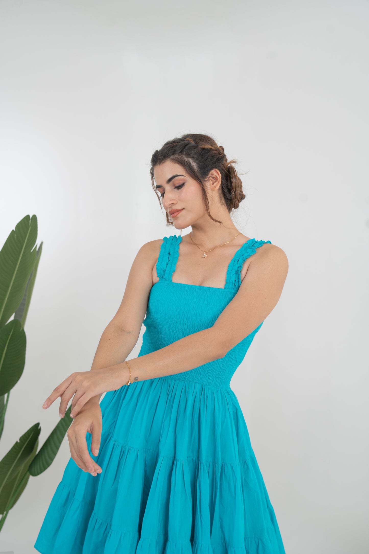 Tiya Cotton Short Dress