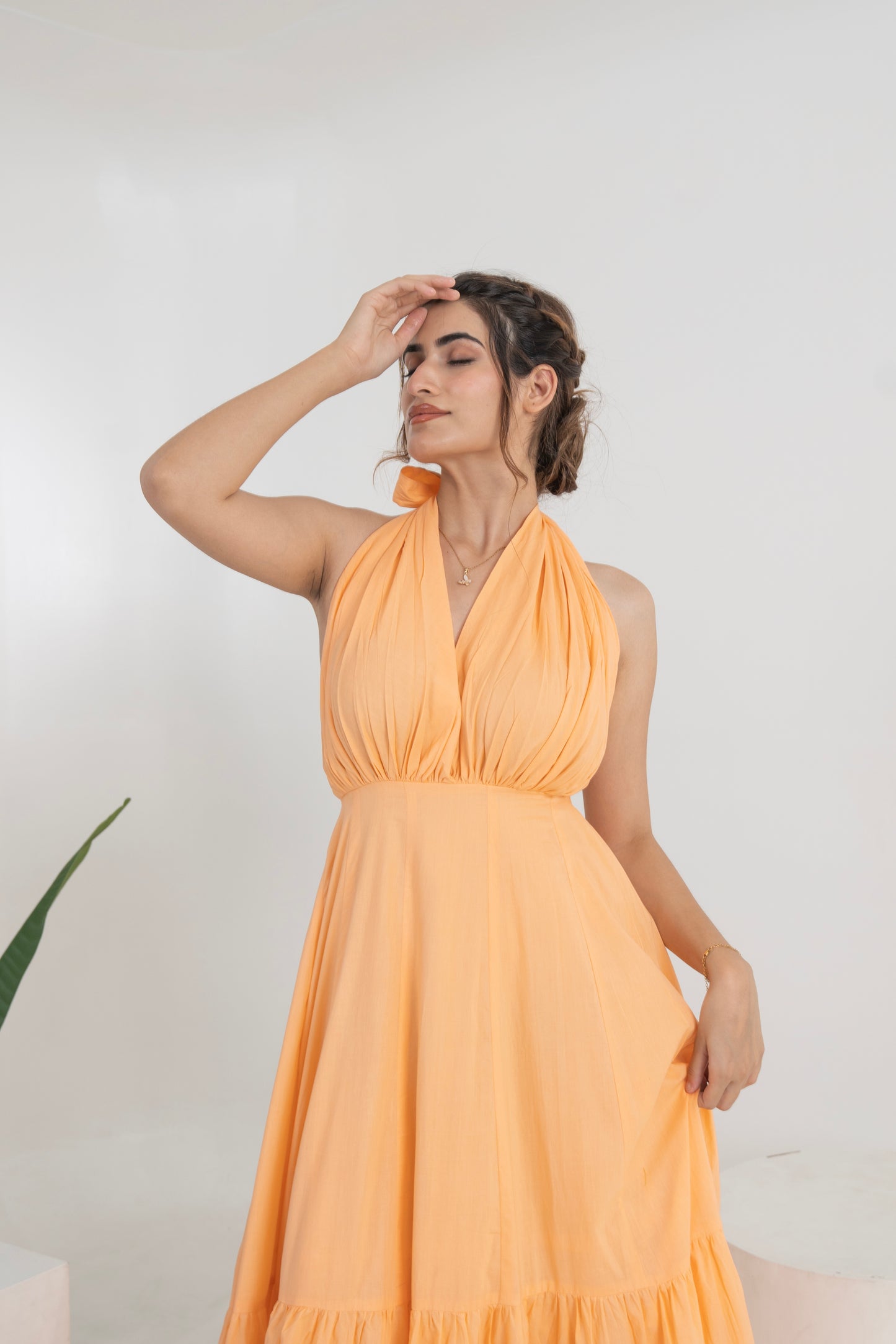 Topaz Buttercup Long Tier Dress