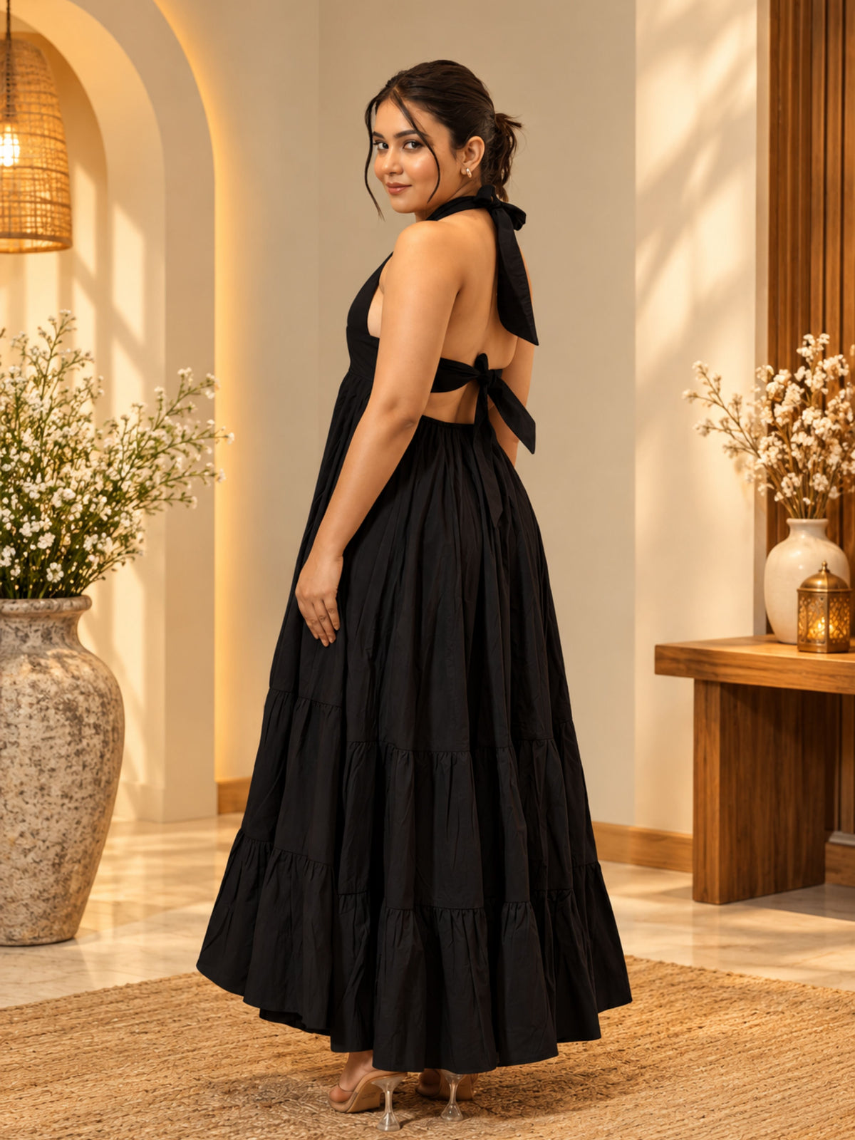Black Aura Western Dress