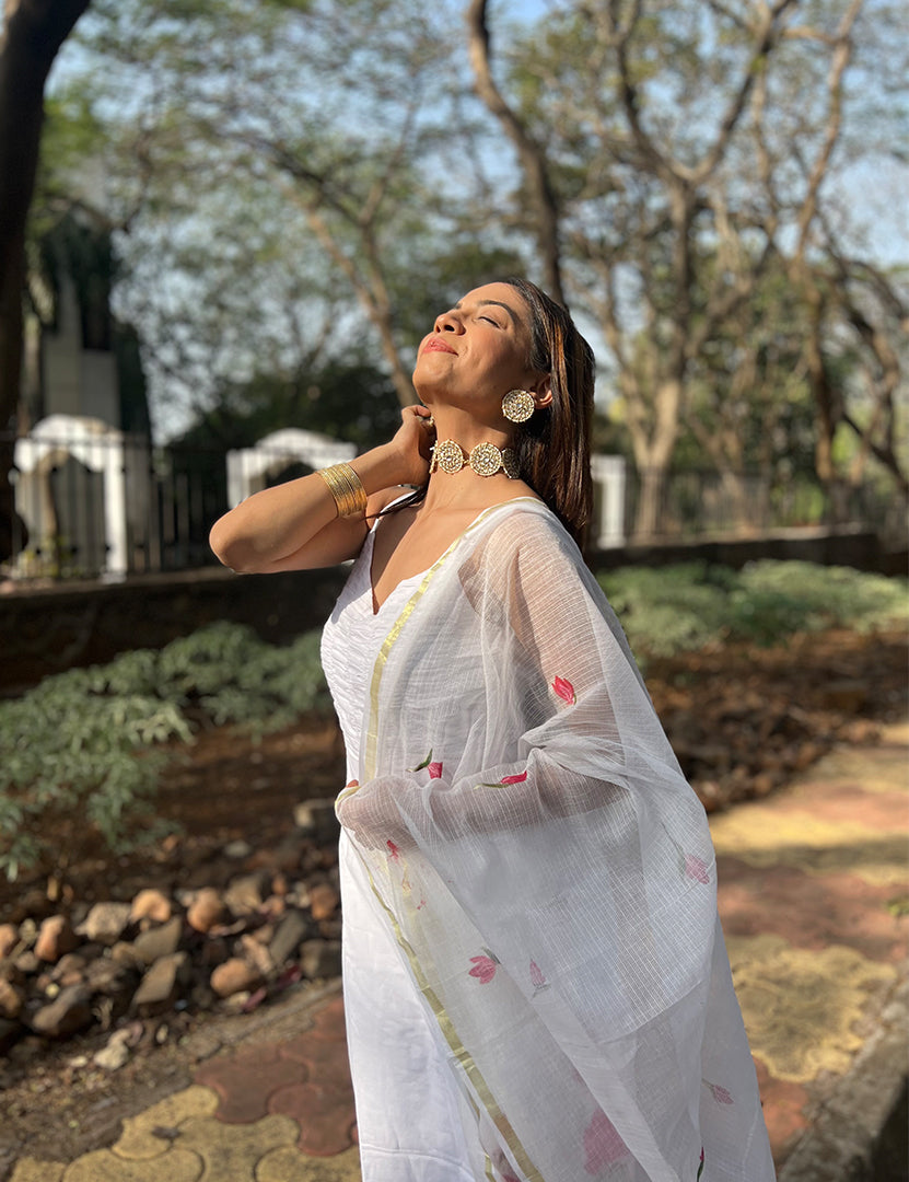 White Gorgeous Kurta Sets