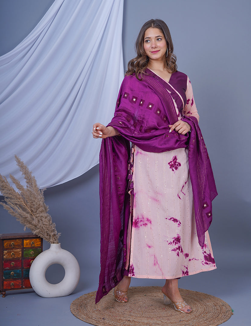 Gauhar Long Kurta with Pant and Dupatta Set (3 Nos in 1 Set)