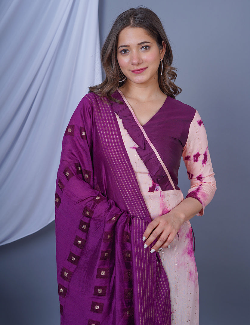 Gauhar Long Kurta with Pant and Dupatta Set (3 Nos in 1 Set)