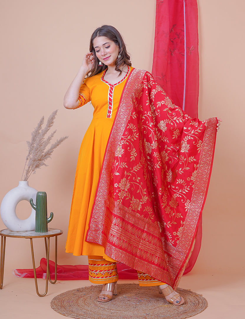 cotton long dress with dupatta PARTY WEAR DIGITAL PRINTED GOWN FOR WOMEN WITH DUPATTA