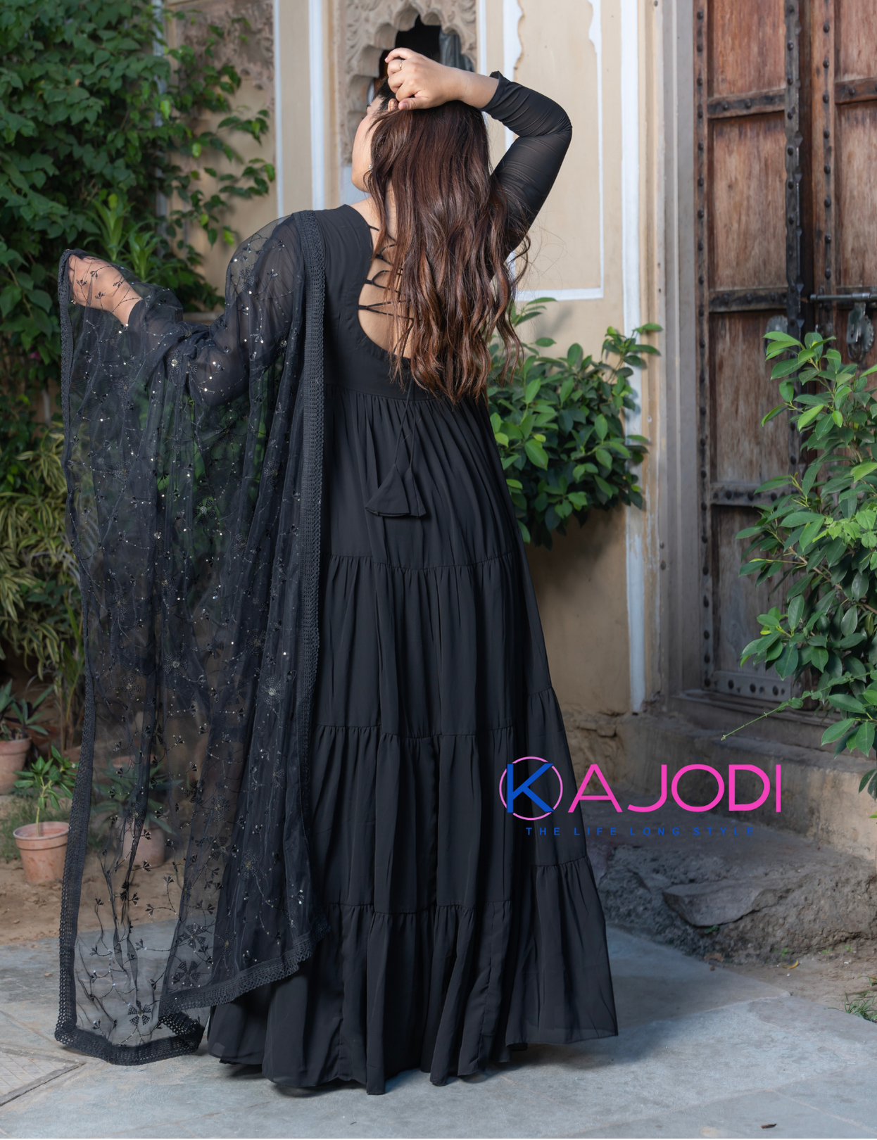 Mughal Black Long Dress