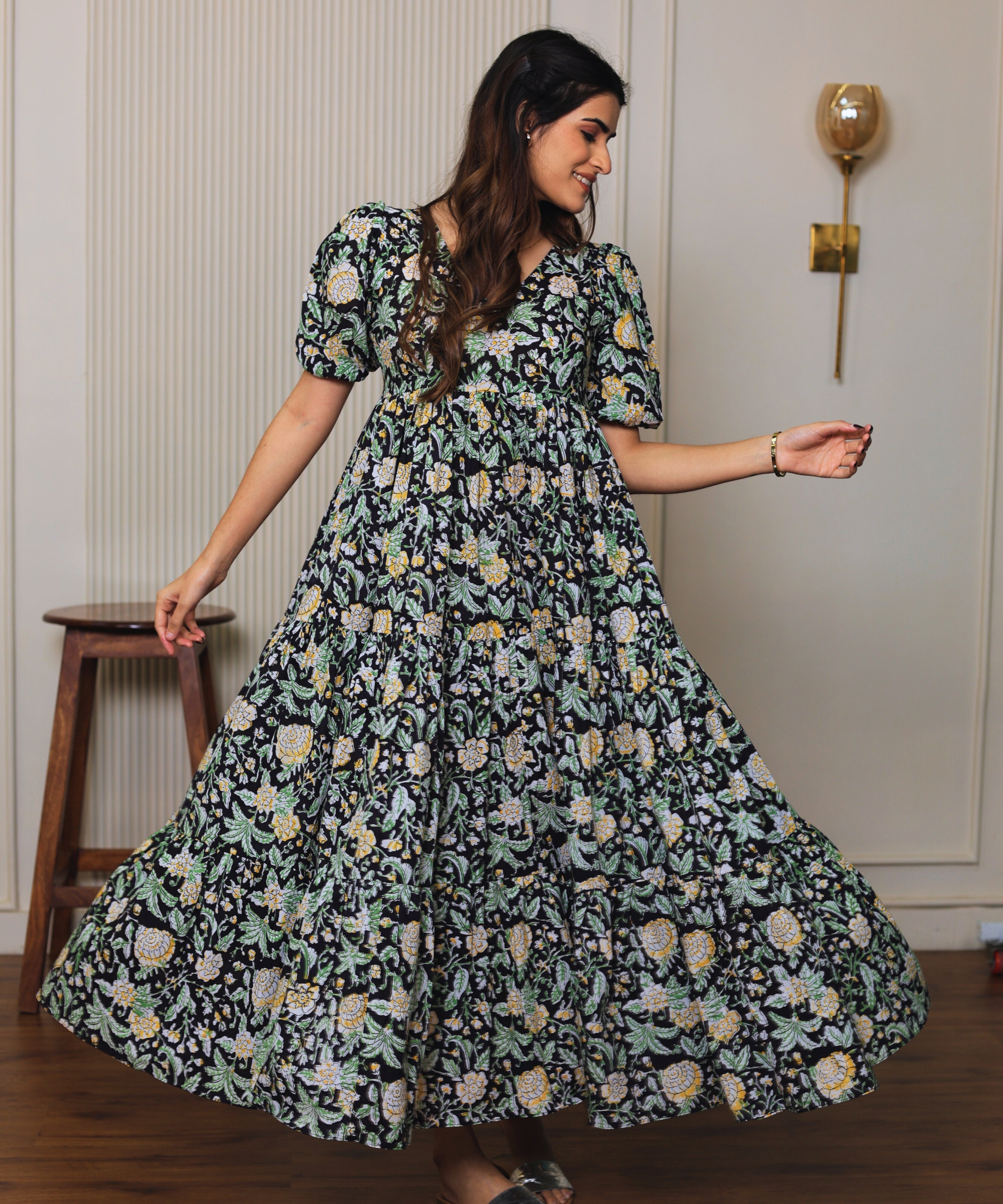 Serene Flora Modal Dress