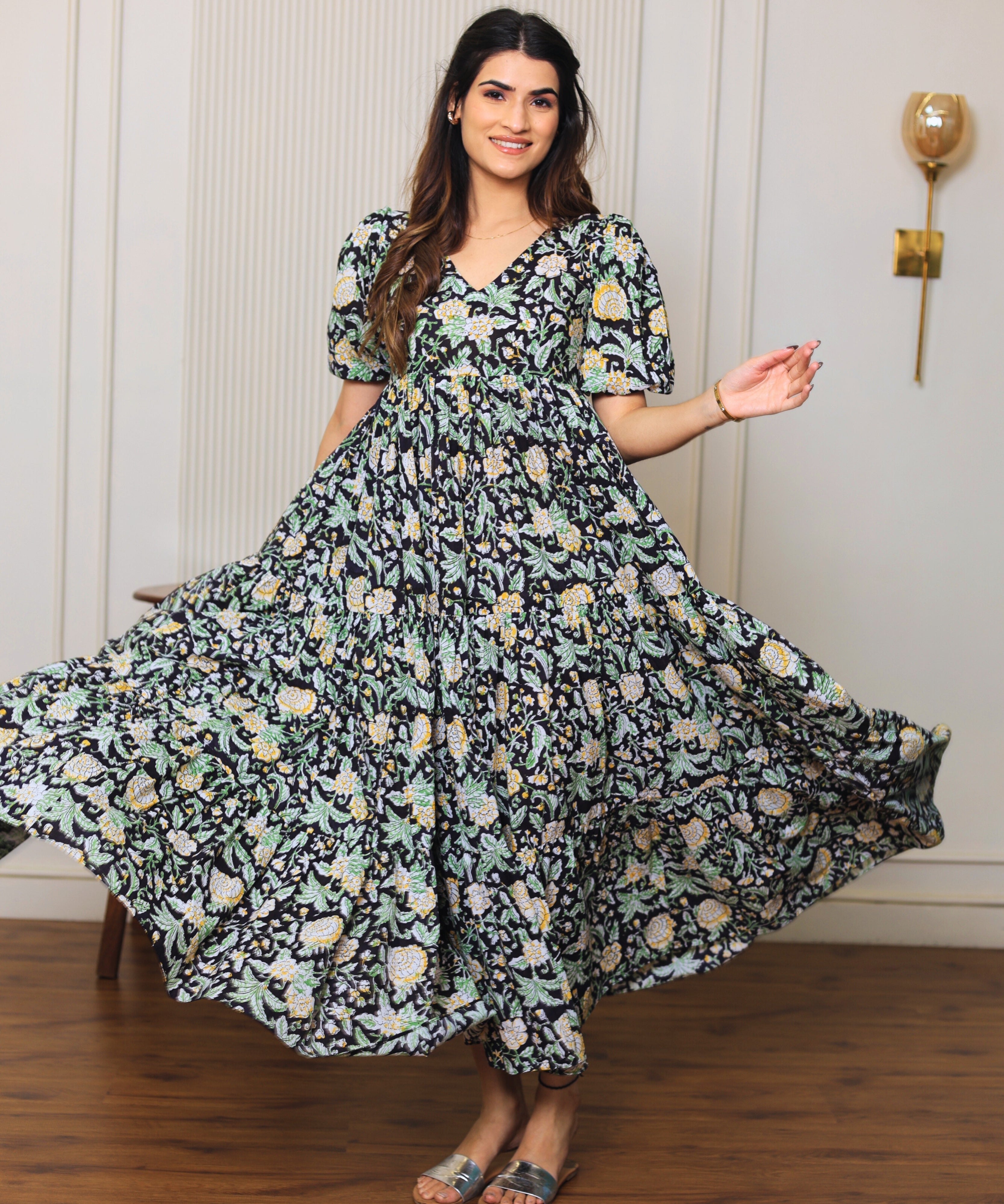 Serene Flora Modal Dress