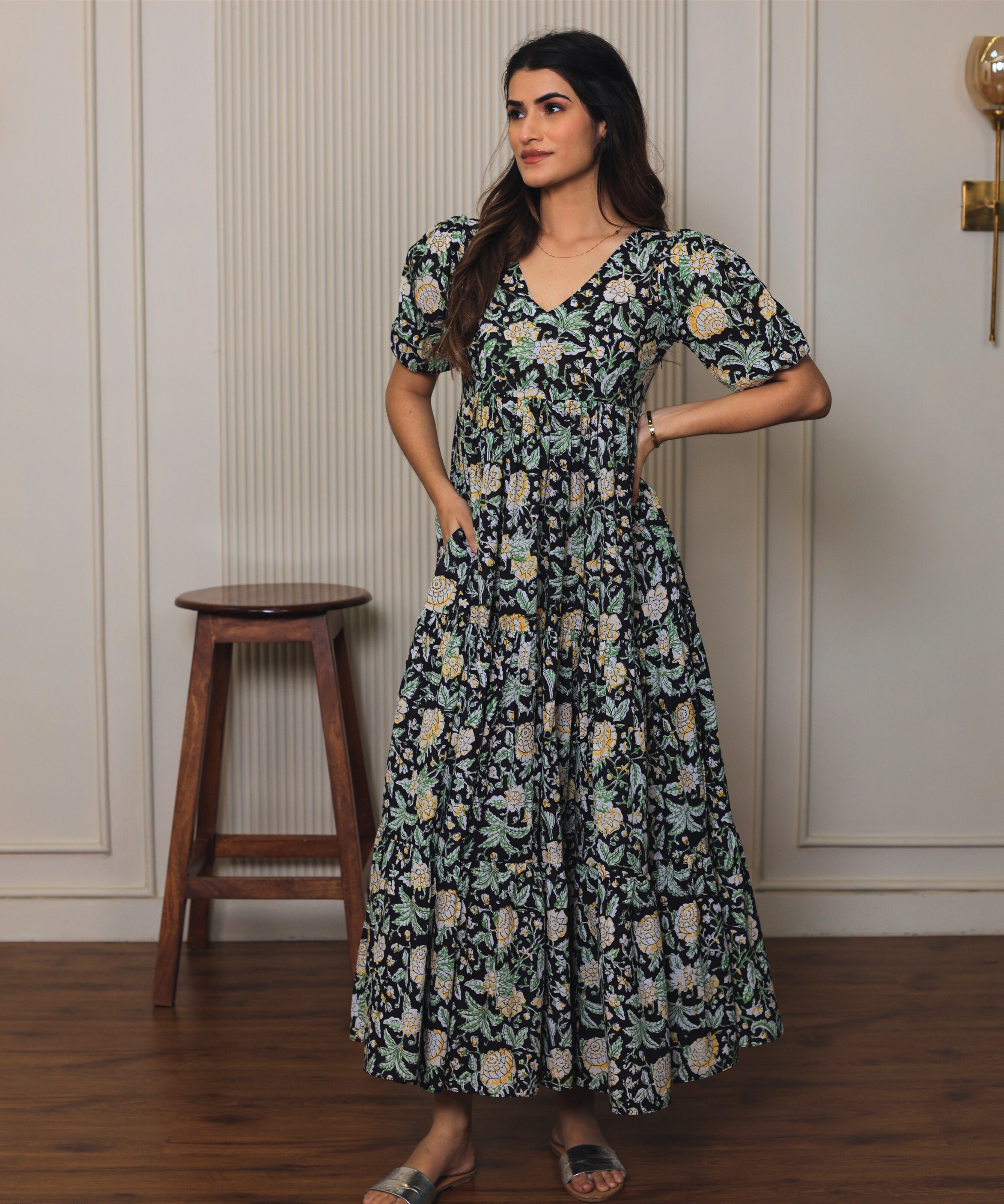 Serene Flora Modal Dress