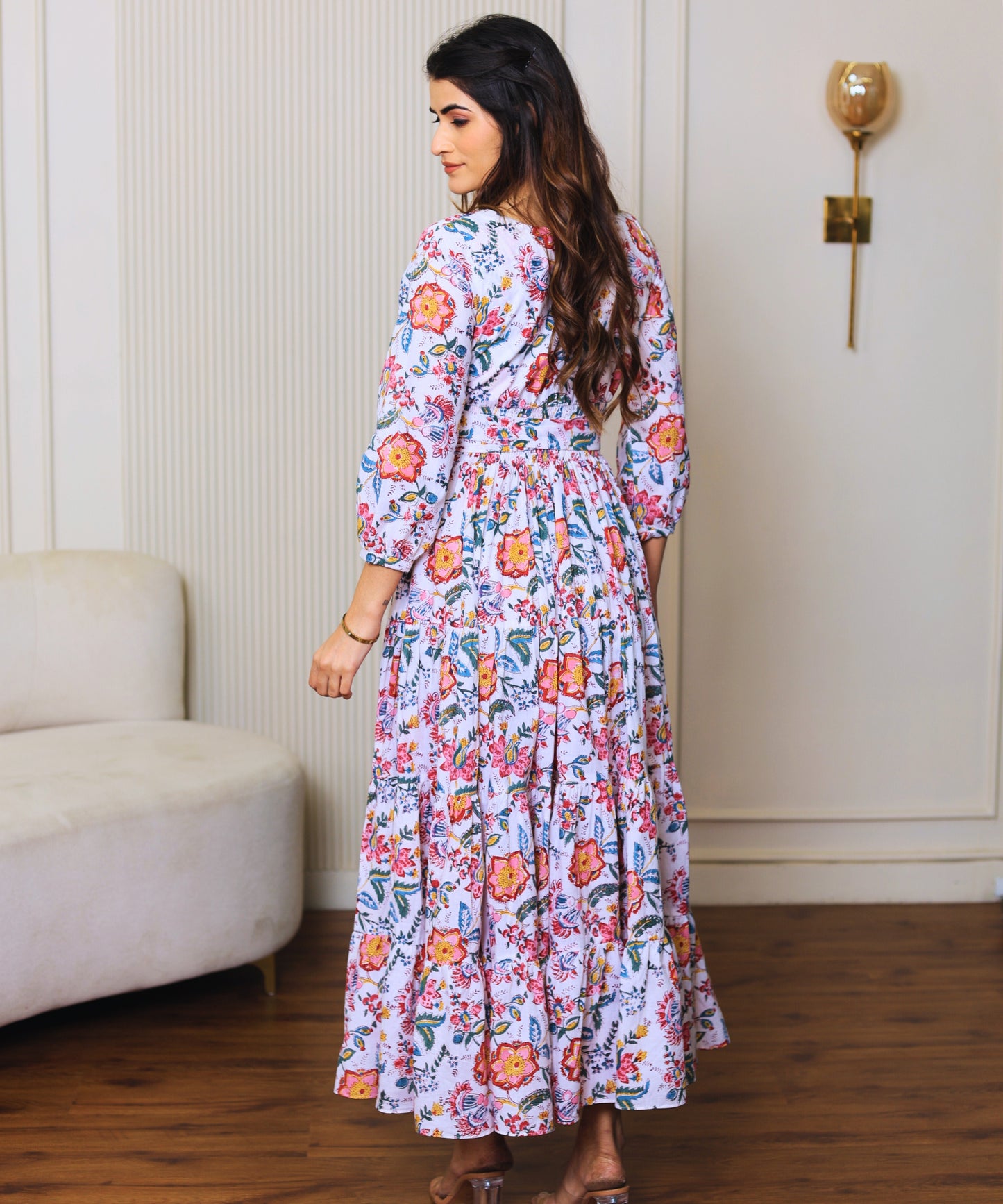 Bloom Bounce Floral Maxi Dress