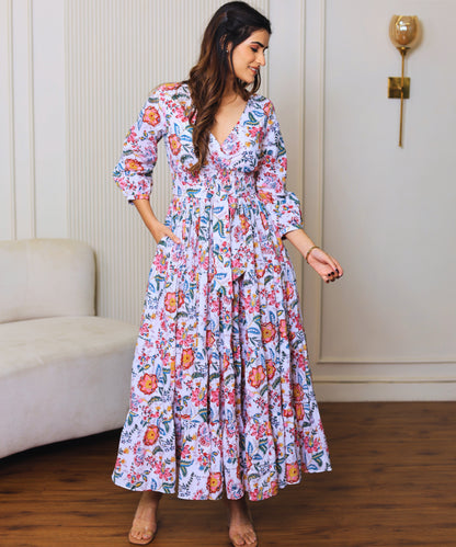 Bloom Bounce Floral Maxi Dress