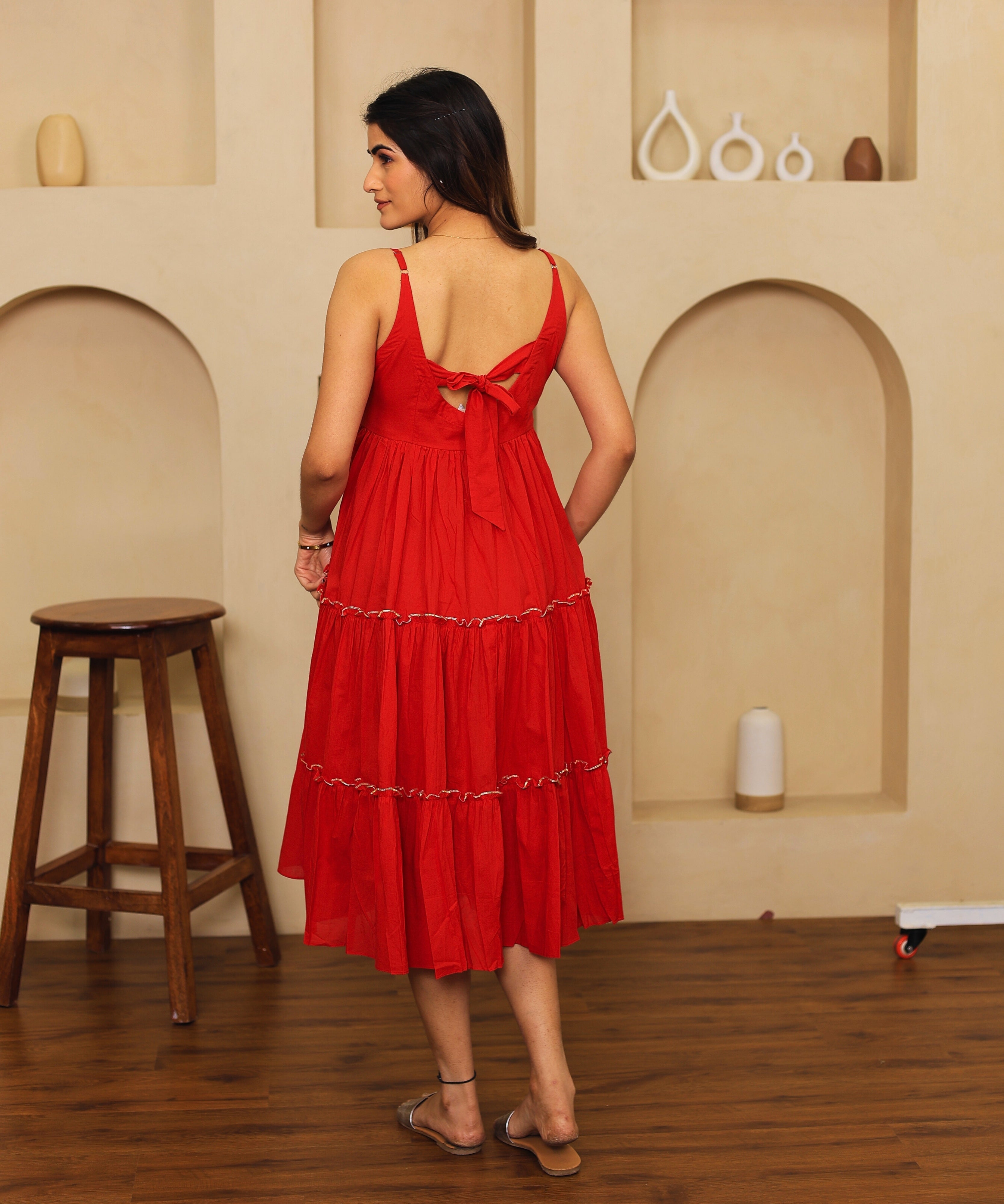 Summer Sorbet Red Dress