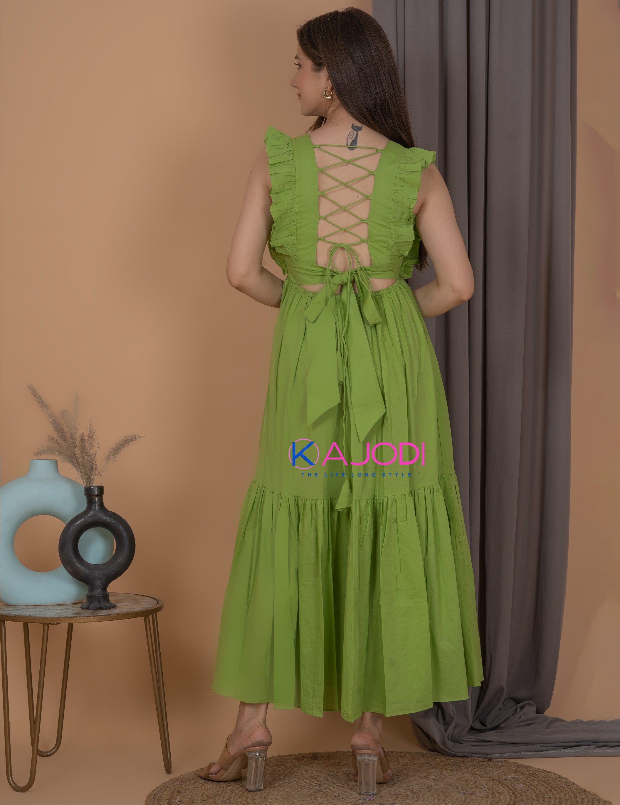 Celina Green Dress