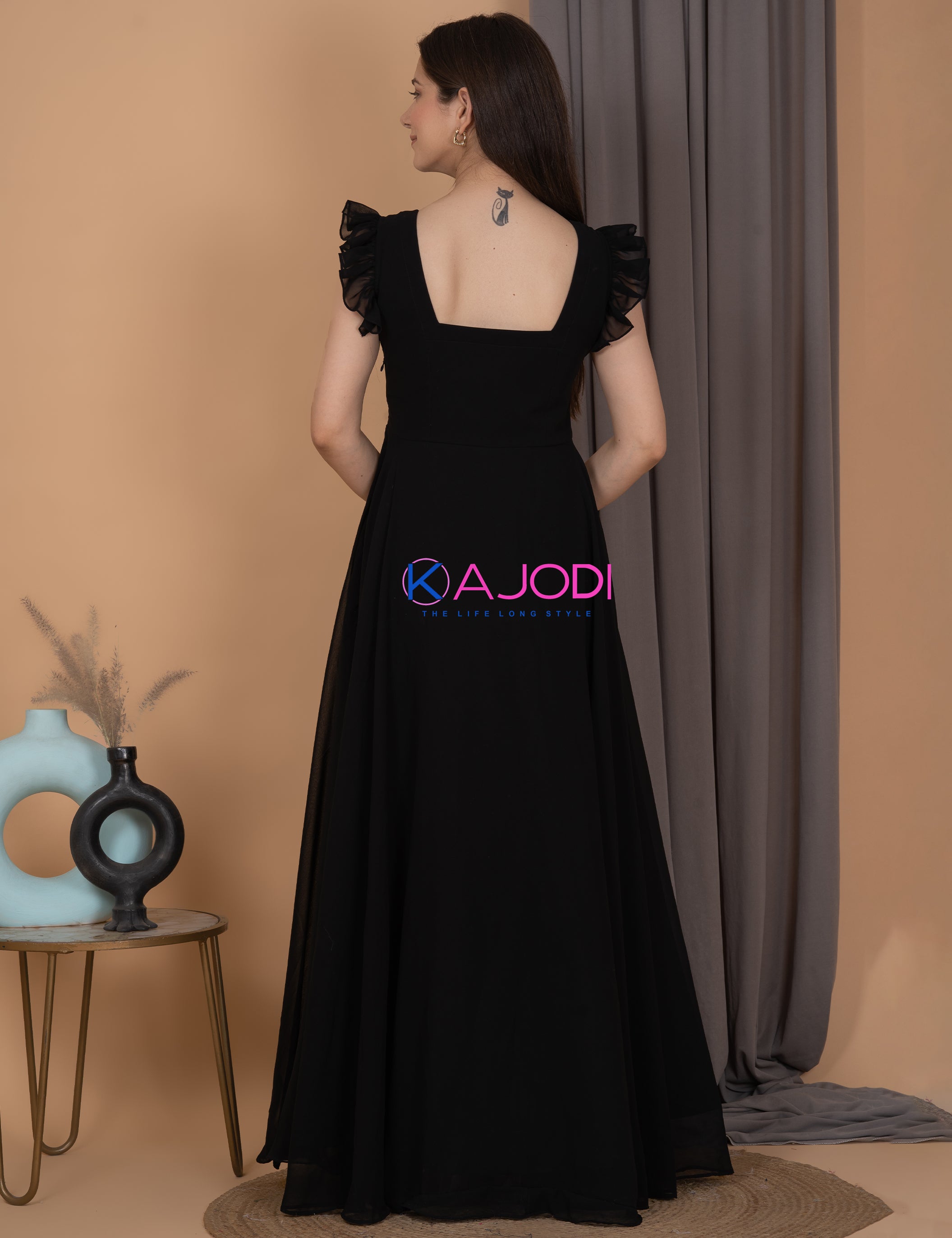 Sparkly Black Long Dress.