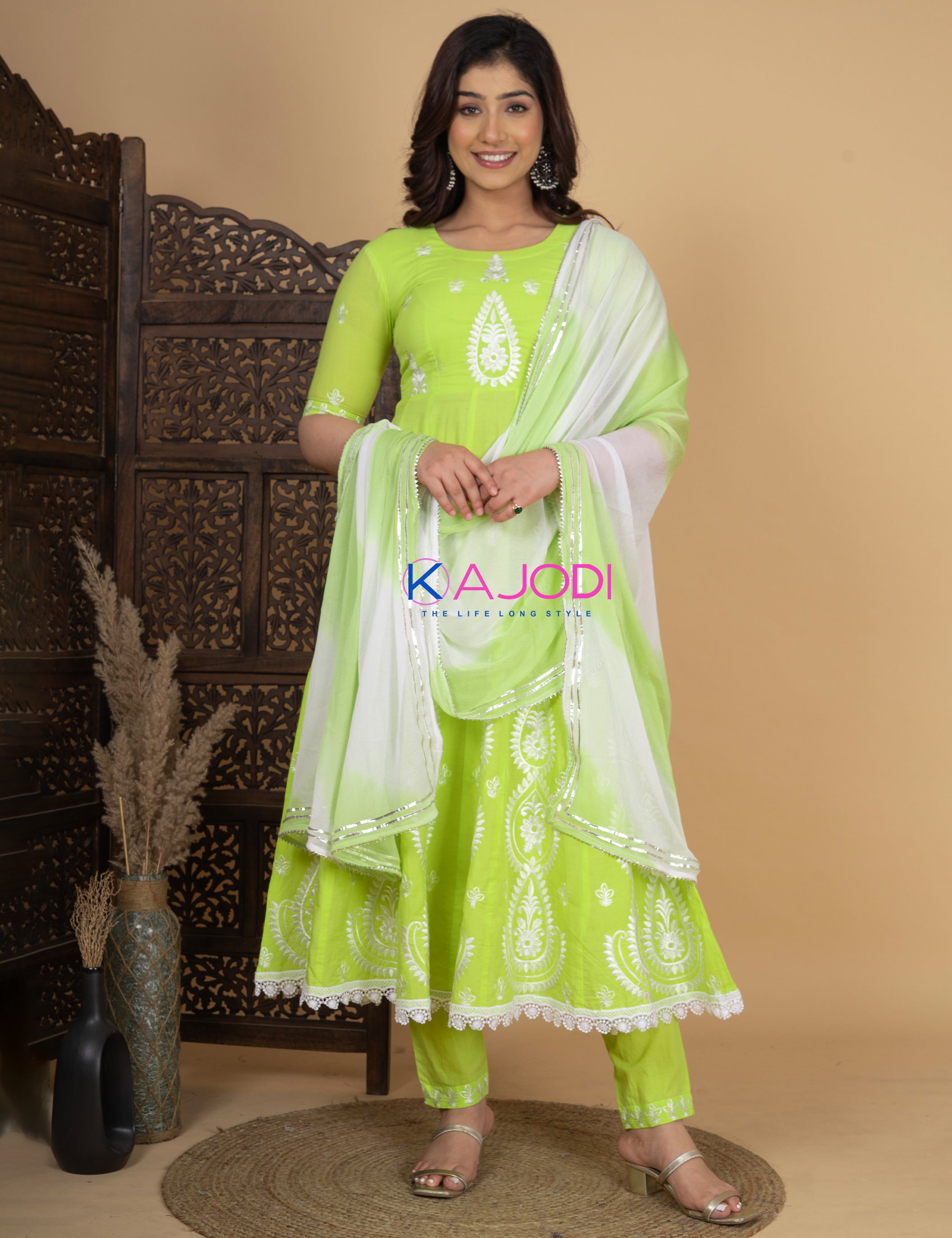 Heer Lemon Embroidery Anarkali Suit Sets