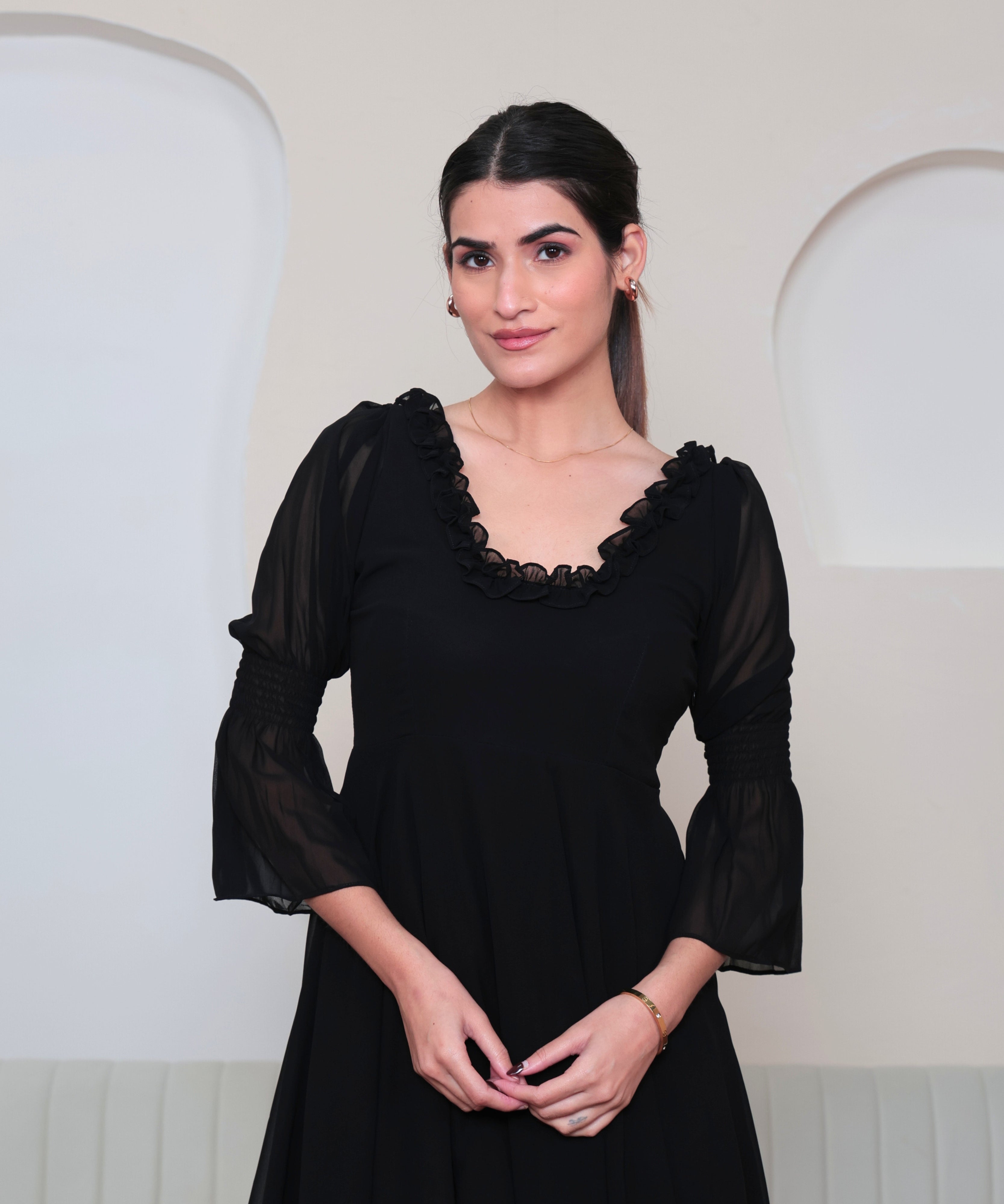 Gargi Spark Black Dress