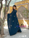 Halter Long Dress with Embroidery Dupatta