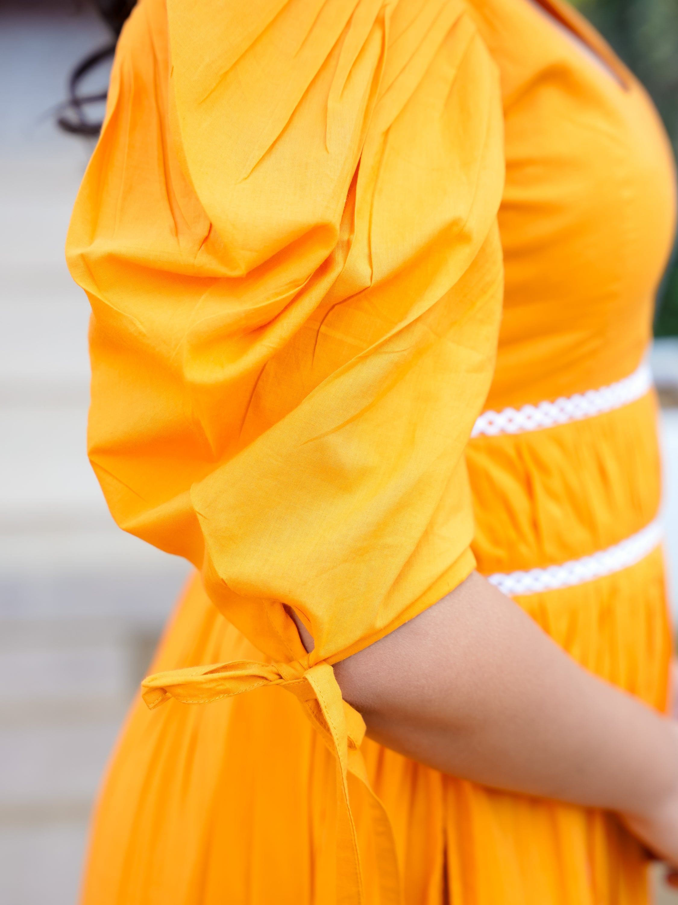 Orange Candy Pretty Cotton Dress