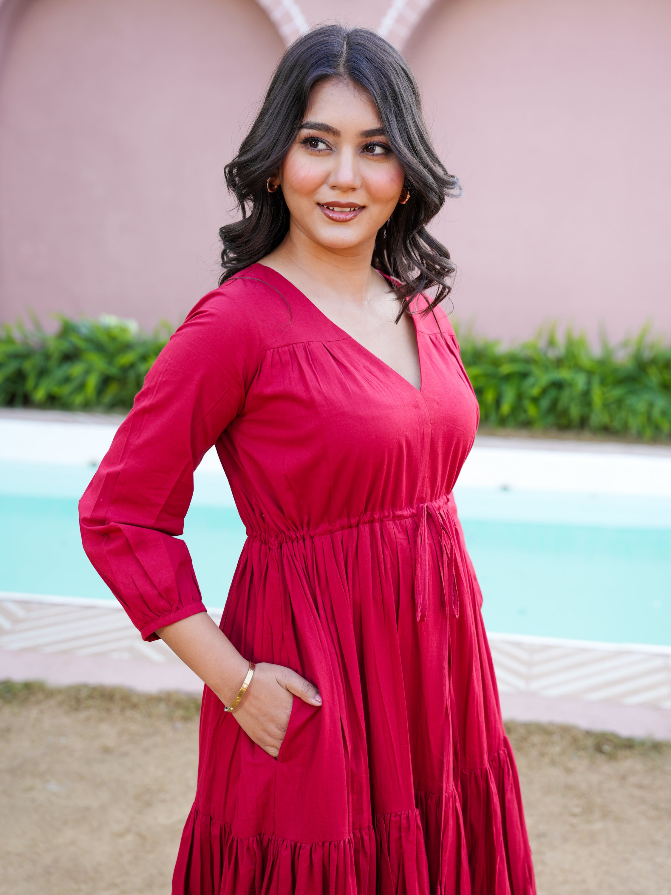 Candle Light Cotton Dress