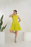 Lemon Green Short Cotton Dress