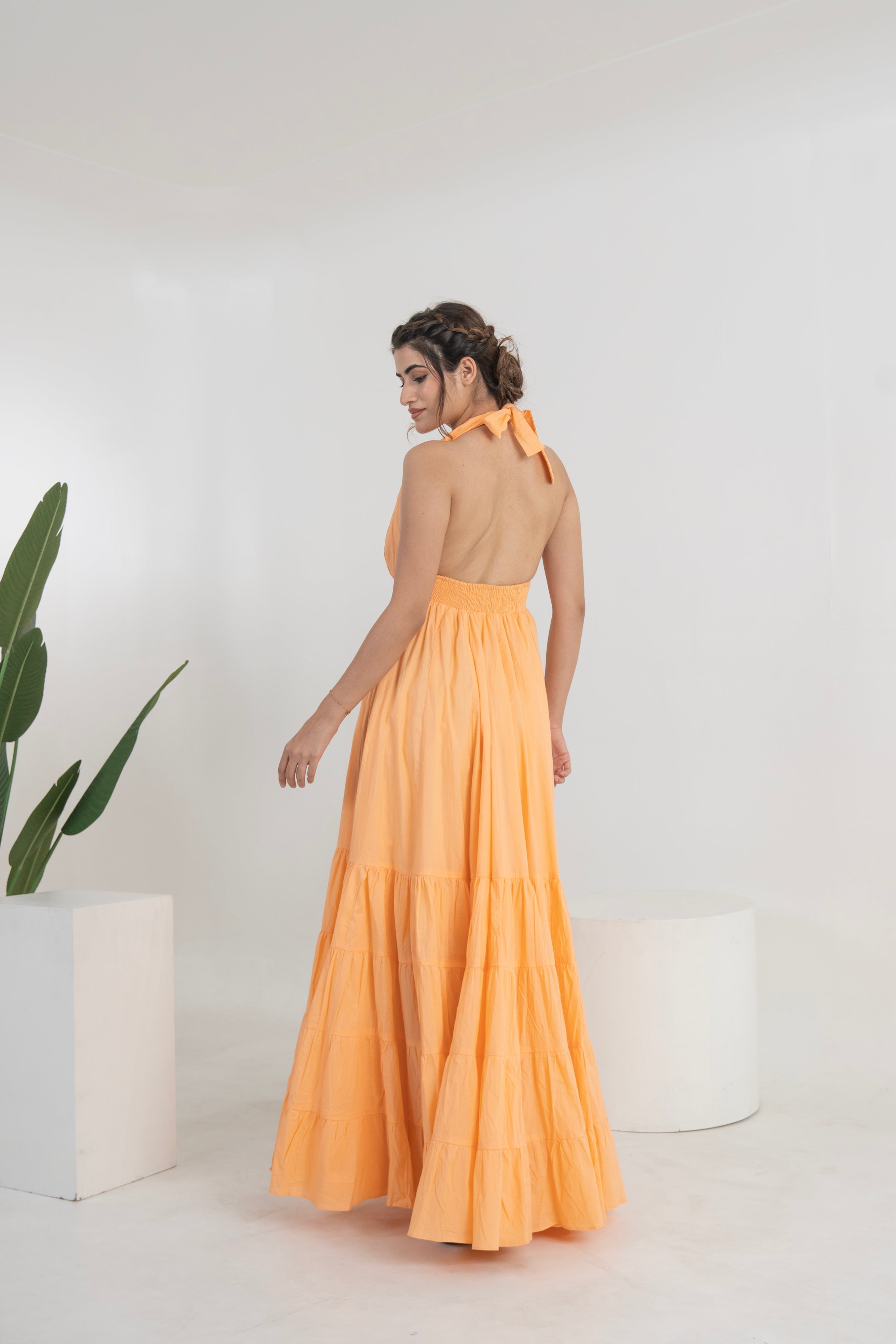 Topaz Buttercup Long Tier Dress