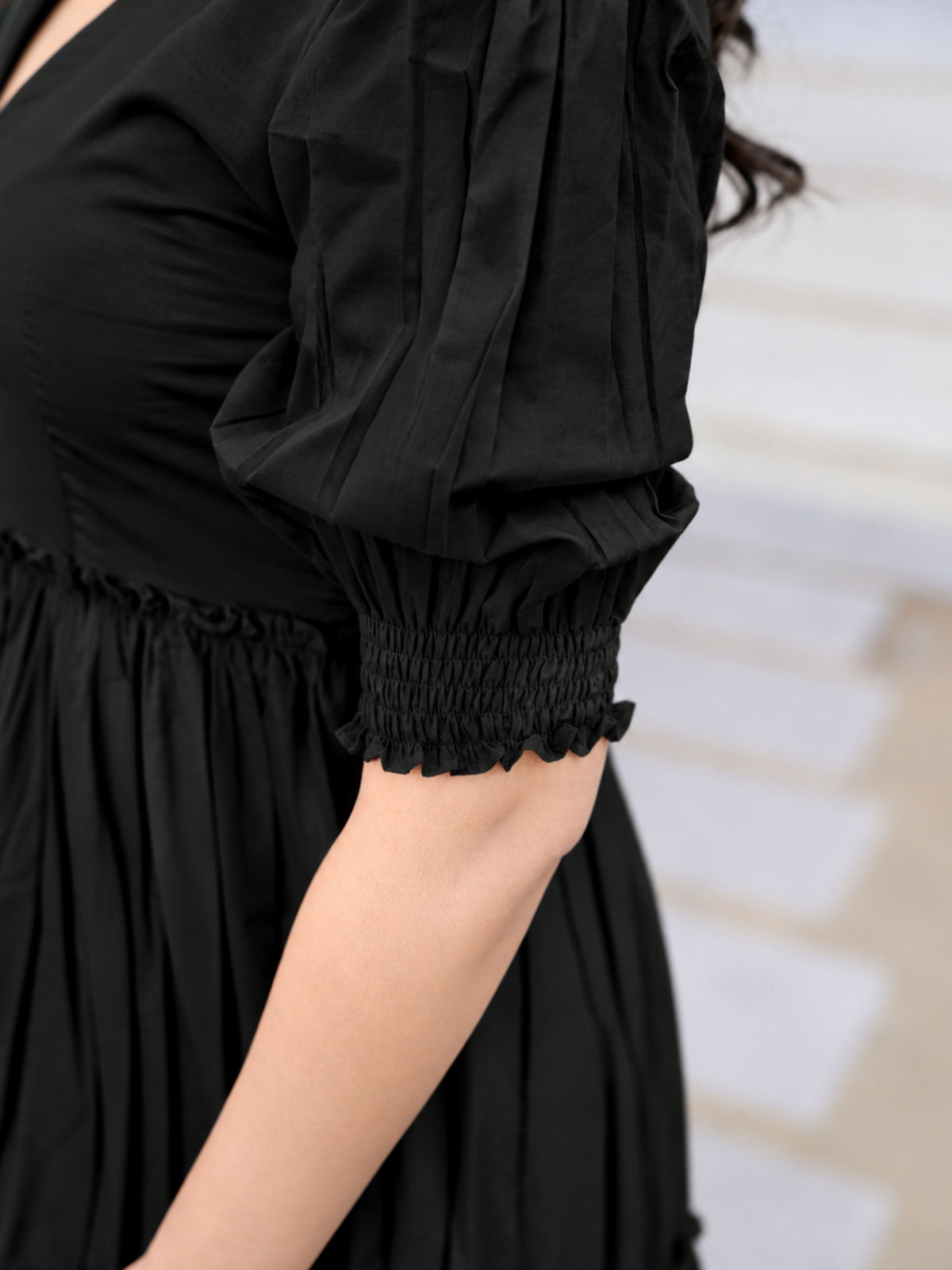 Chic Black Western Dress