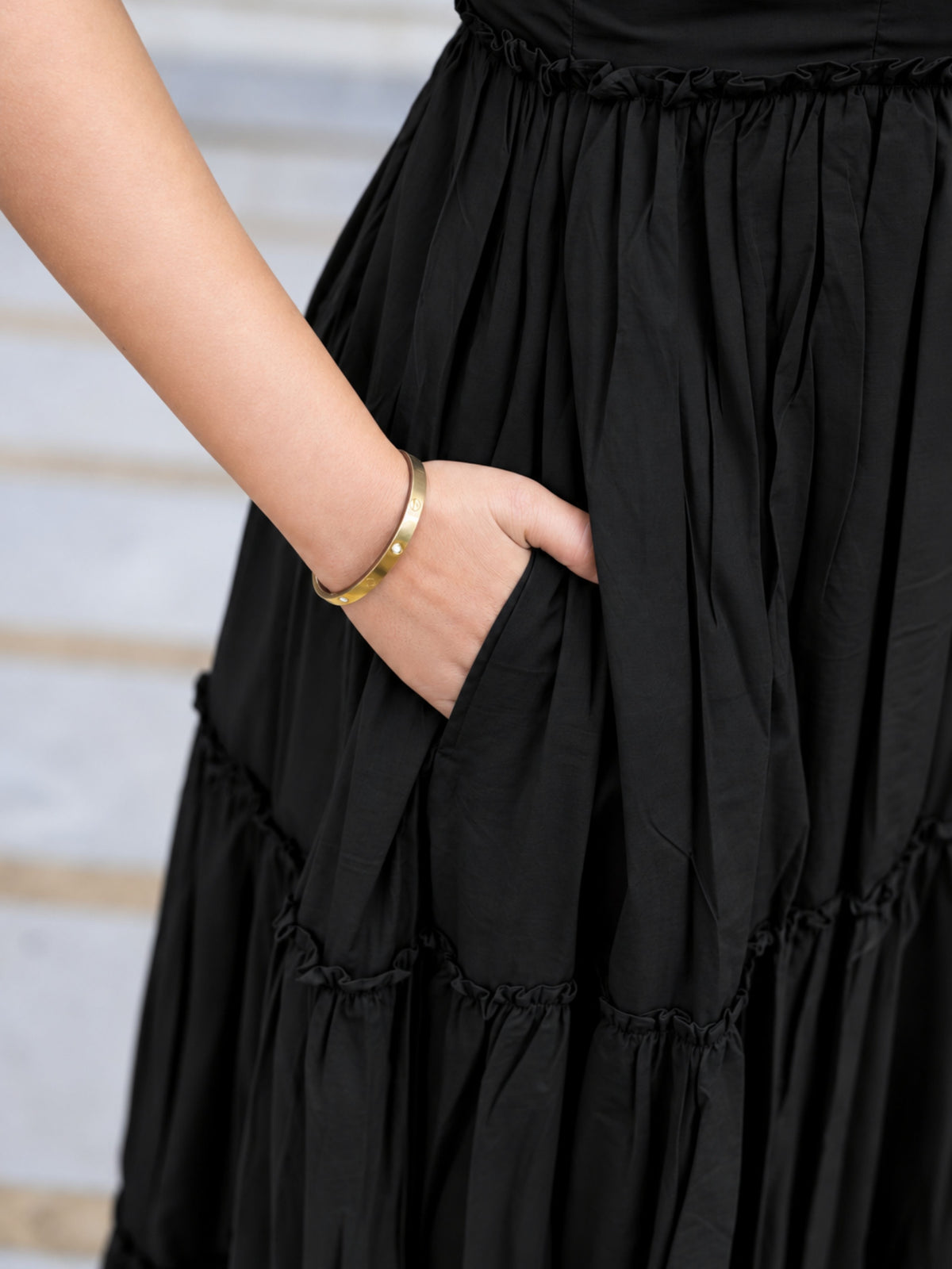 Chic Black Western Dress