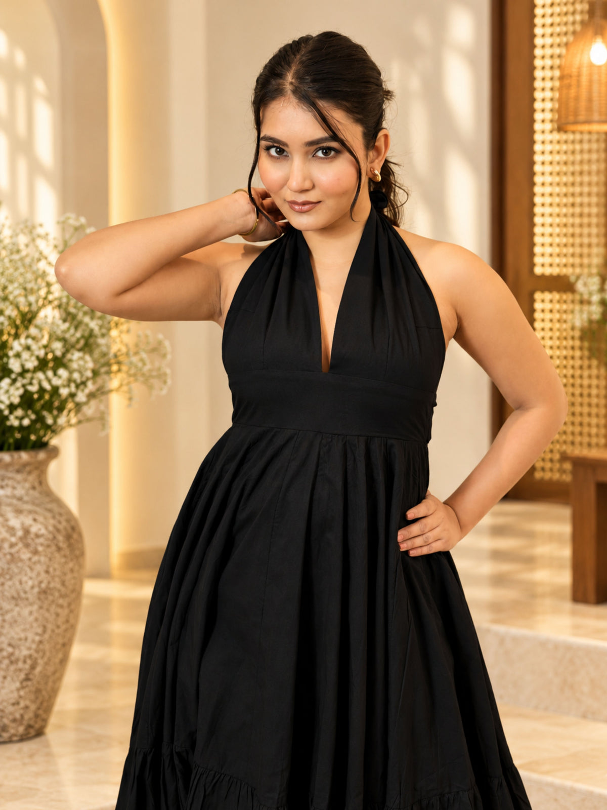 Black Aura Western Dress